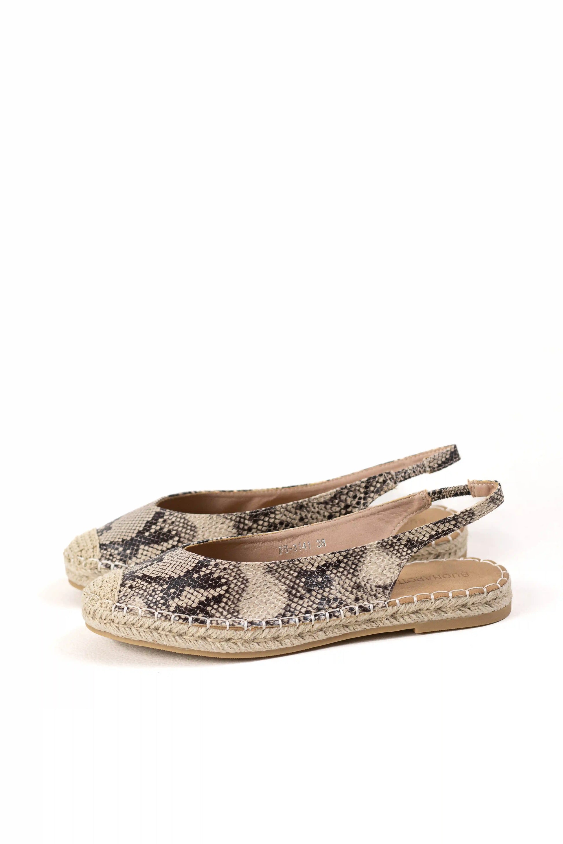 sandalias alpargatas de mujer con suela de esparto y diseno destalonado espartenas color Leopardo talla 41