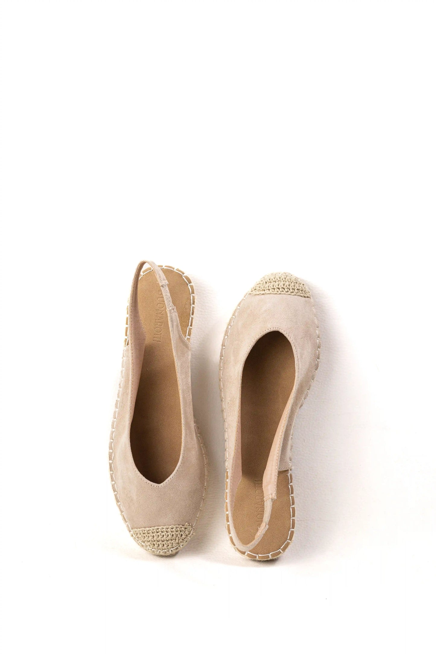 sandalias alpargatas de mujer con suela de esparto y diseno destalonado espartenas color Apricot talla 40