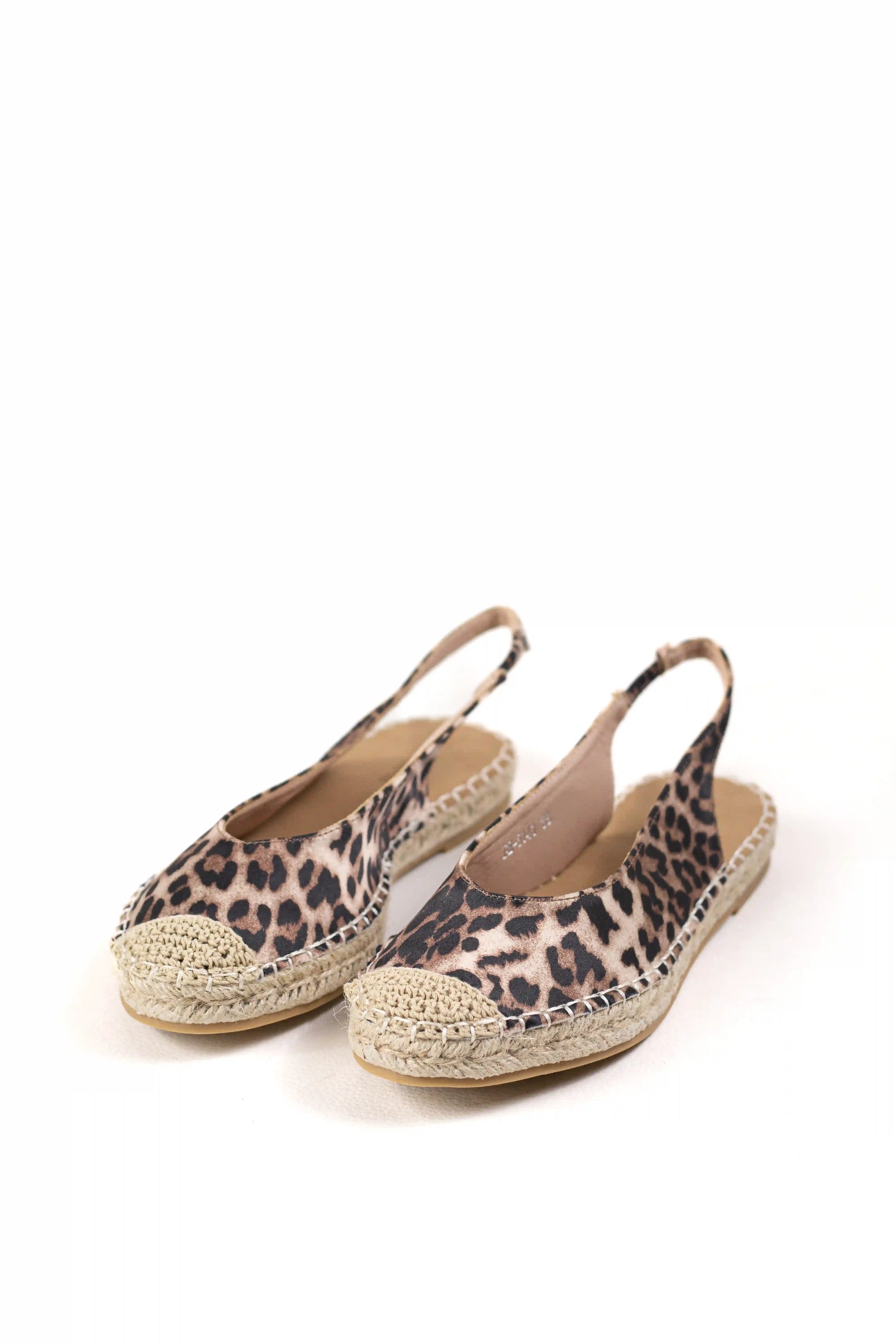 sandalias alpargatas de mujer con suela de esparto y diseno destalonado espartenas color Leopardo talla 37