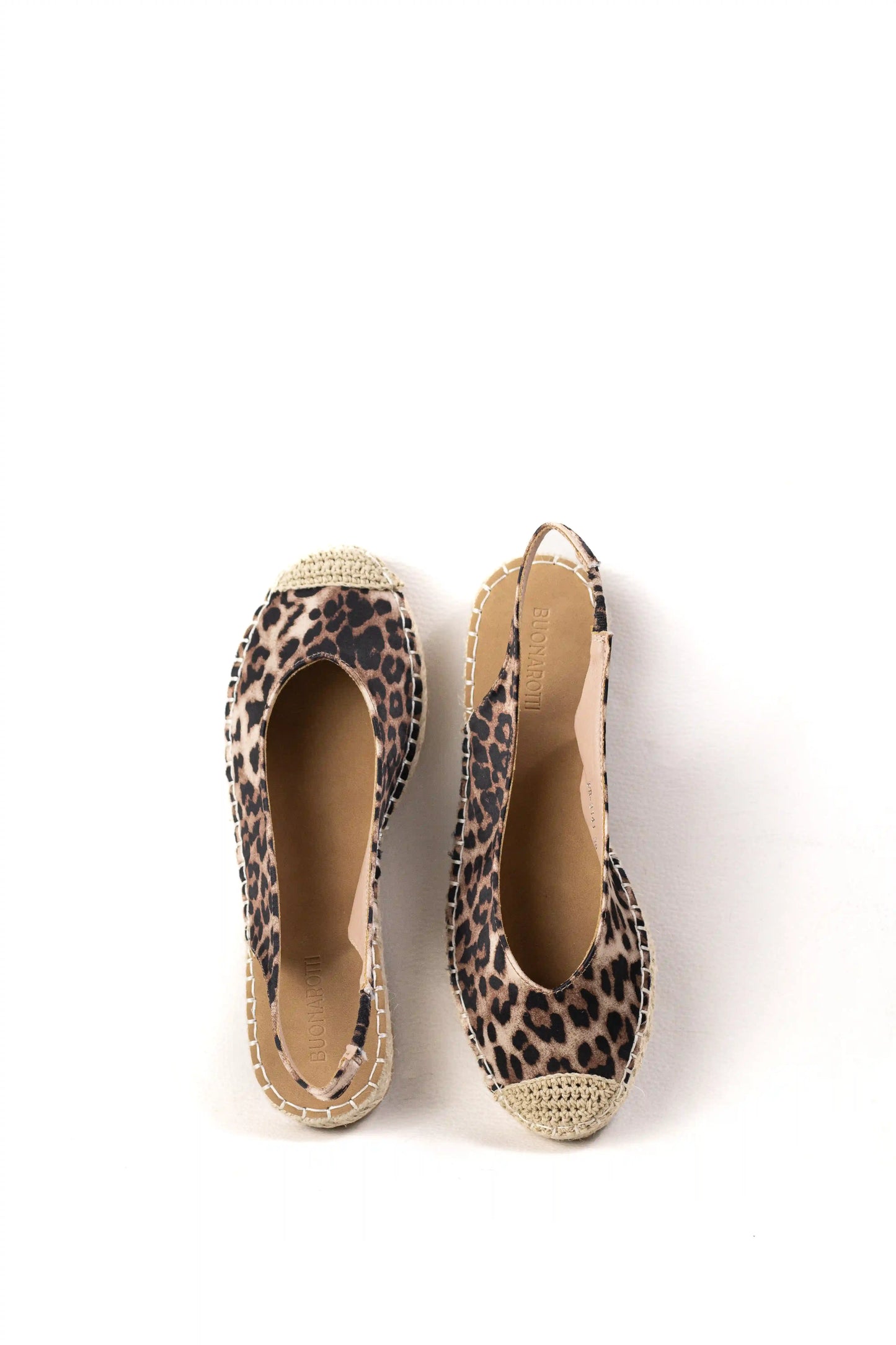 sandalias alpargatas de mujer con suela de esparto y diseno destalonado espartenas color Leopardo talla 38