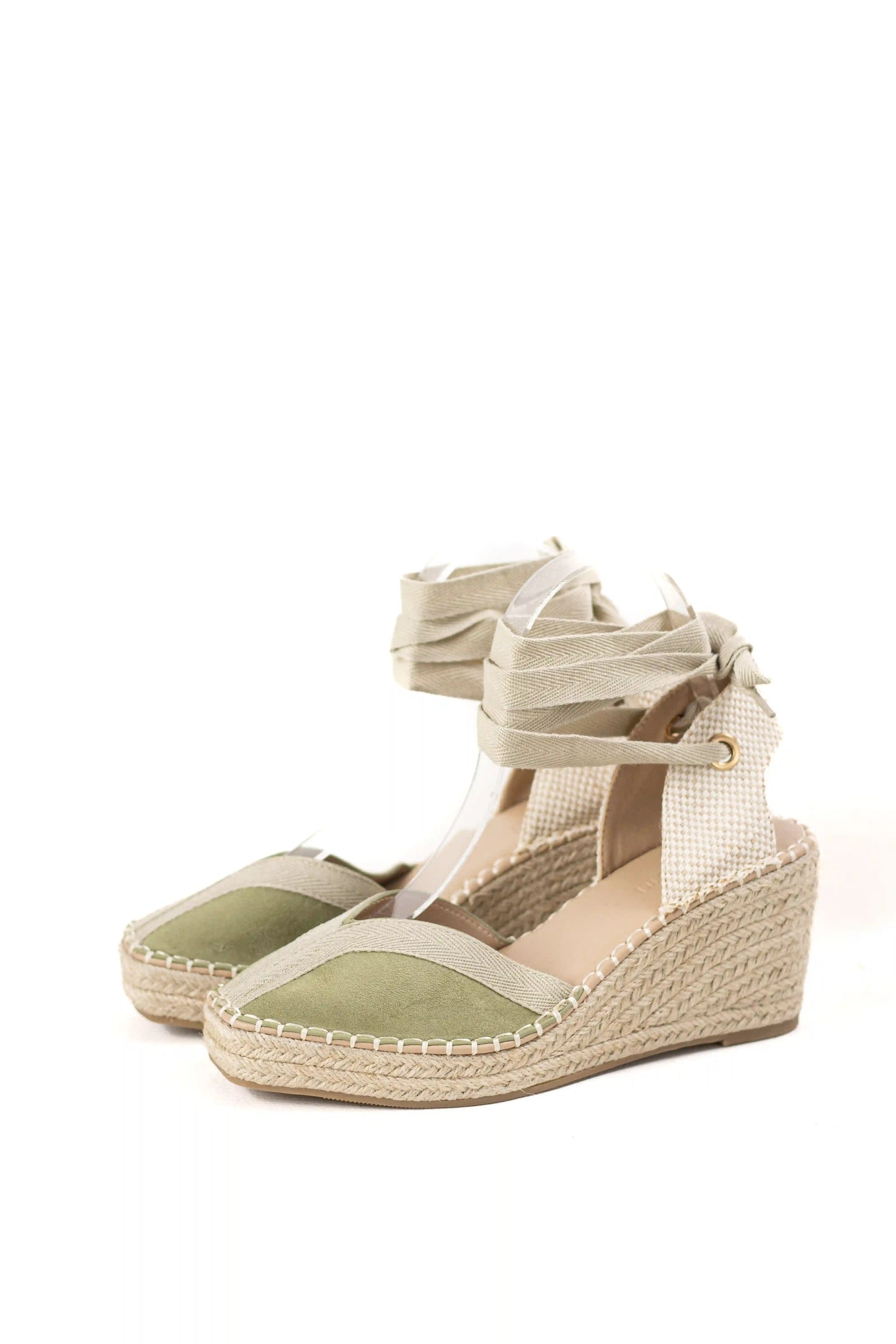 sandalias de cunas en yute suela antideslizante estilo alpargata y cintas al tobillo alpargatas color Negras talla 41