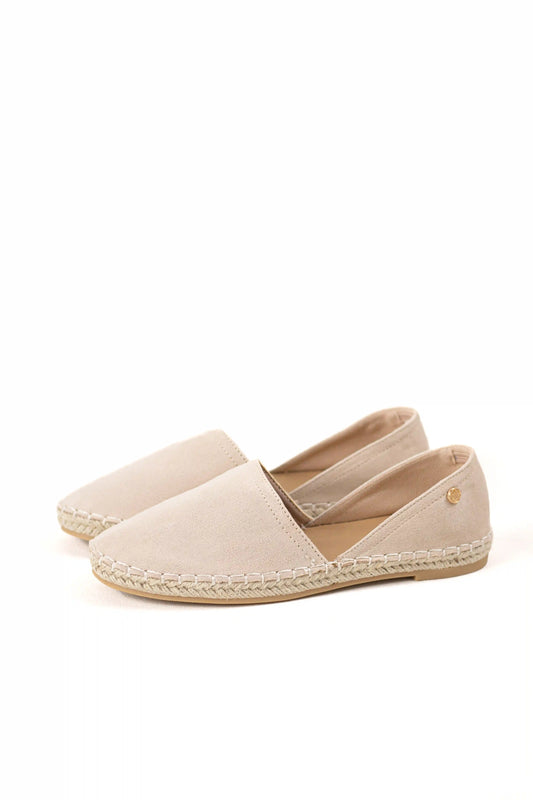alpargata con suela de yute estilo slip on y puntera cerrada color Beige talla 36