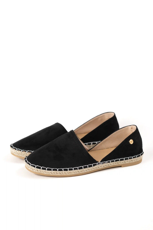 alpargata con suela de yute estilo slip on y puntera cerrada color Apricot talla 40
