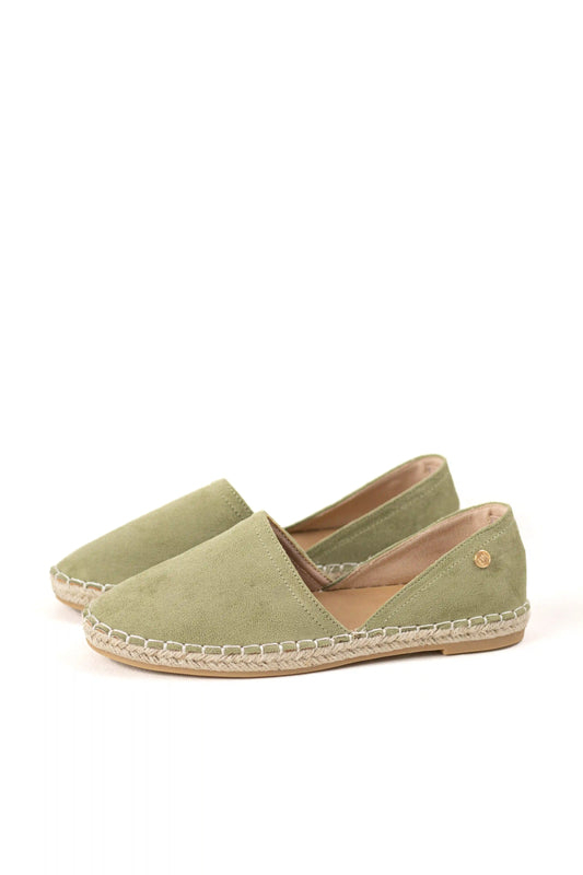 alpargata con suela de yute estilo slip on y puntera cerrada color Azul marino talla 38