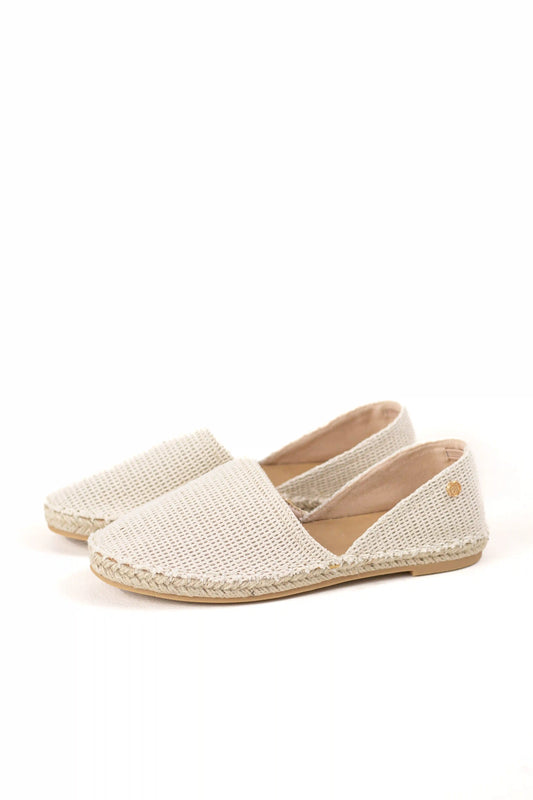 alpargata con suela de yute estilo slip on y puntera cerrada color Beige talla 41