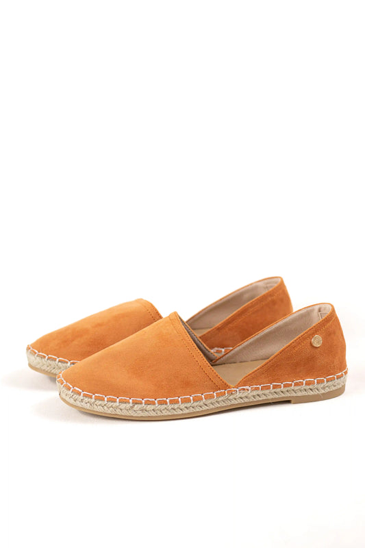 alpargata con suela de yute estilo slip on y puntera cerrada color Amarillas talla 36