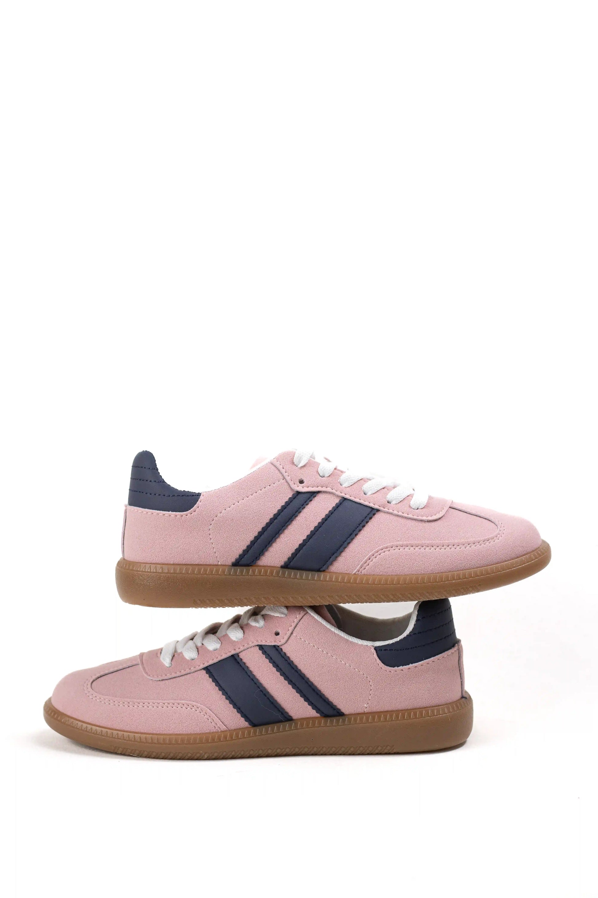 zapatillas deportivas plataforma urbanas de mujer con suela de goma y detalle lateral zapatillas color Azules talla 37