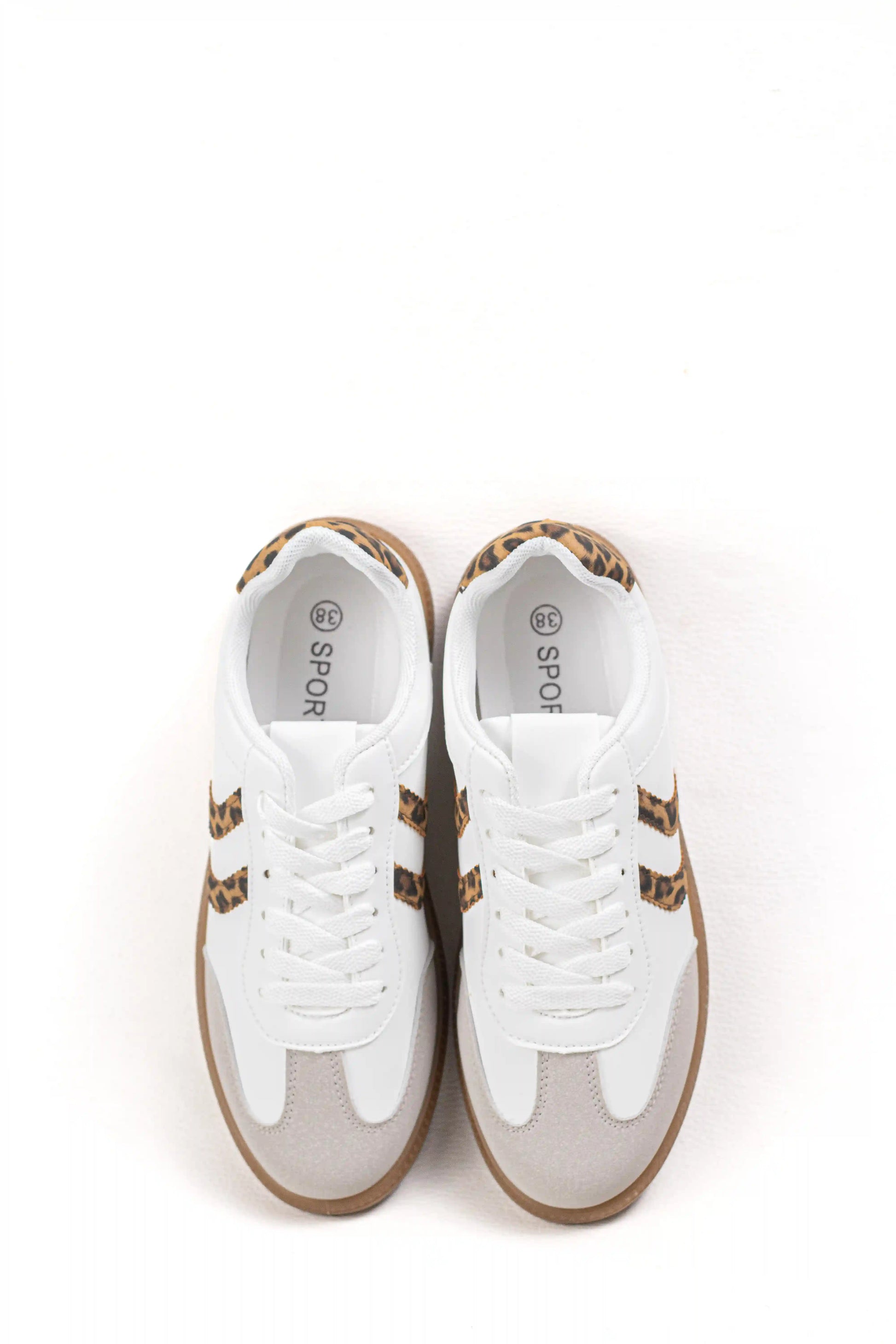 zapatilla deportiva de mujer con estampado animal y suela antideslizante zapatillas color Blancas talla 39