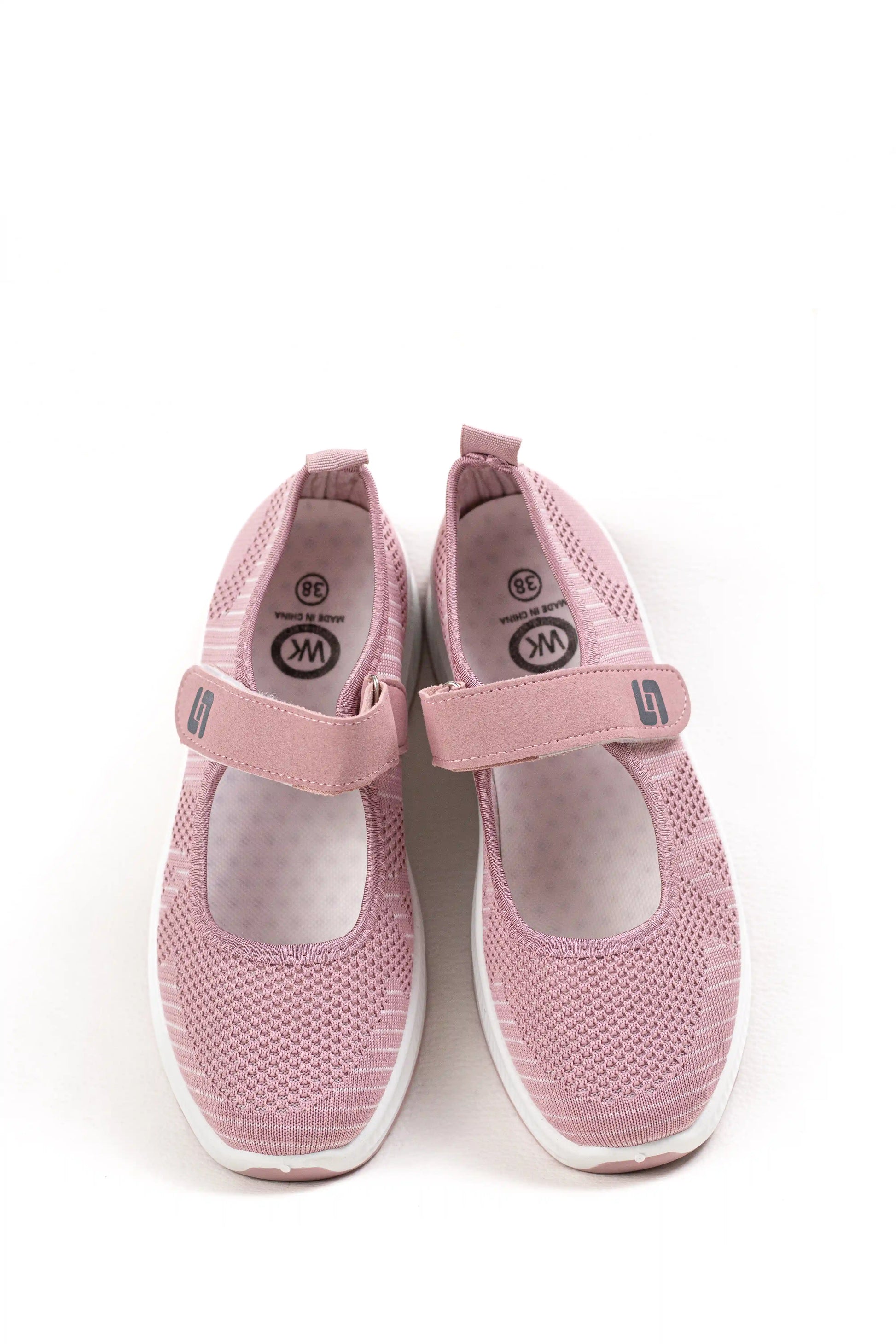 zapatillas deportivas tipo mary jane con suela ligera y ajuste de velcro comodidad y estilo casual zapatillas color Rosas talla 38