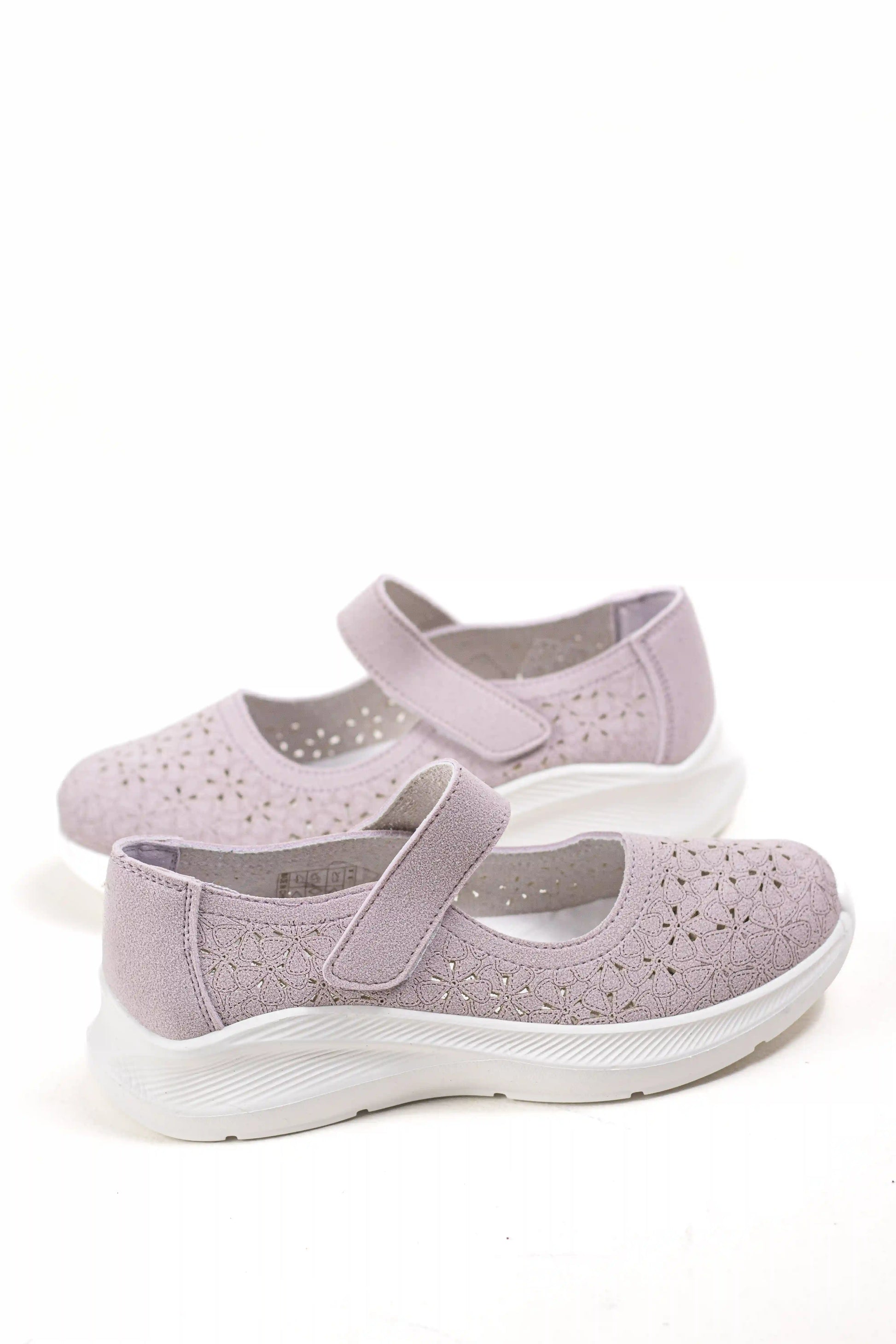 zapatillas mary jane con diseno calado y suela ergonomica comodidad y estilo diario zapatillas color Moradas talla 36