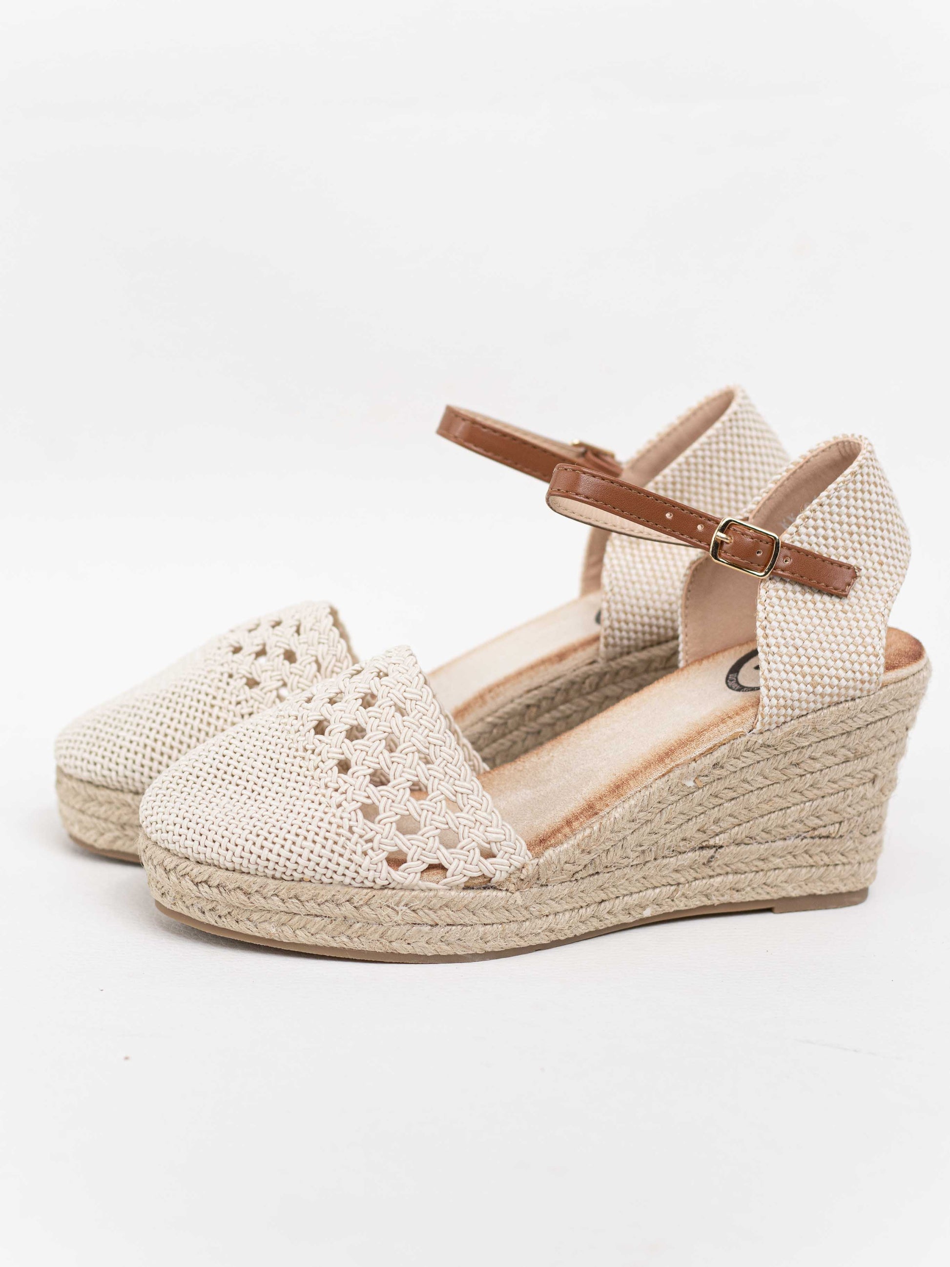 alpargatas crochet mujer cunas de esparto Beige 36