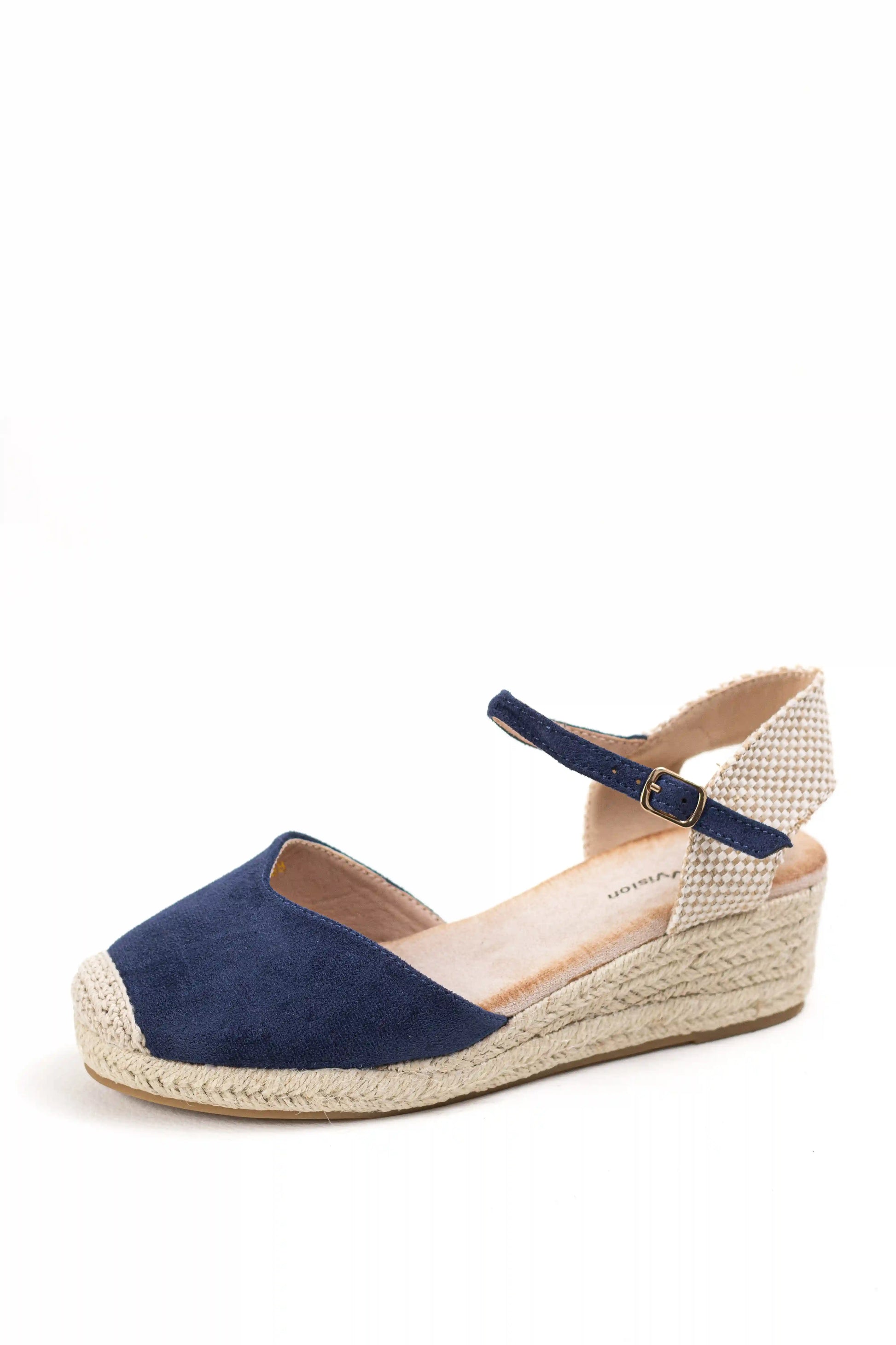 alpargatas de cuna baja con plataforma de rafia con pulsera ajustable y suela trenzada alpargatas color Negras talla 38