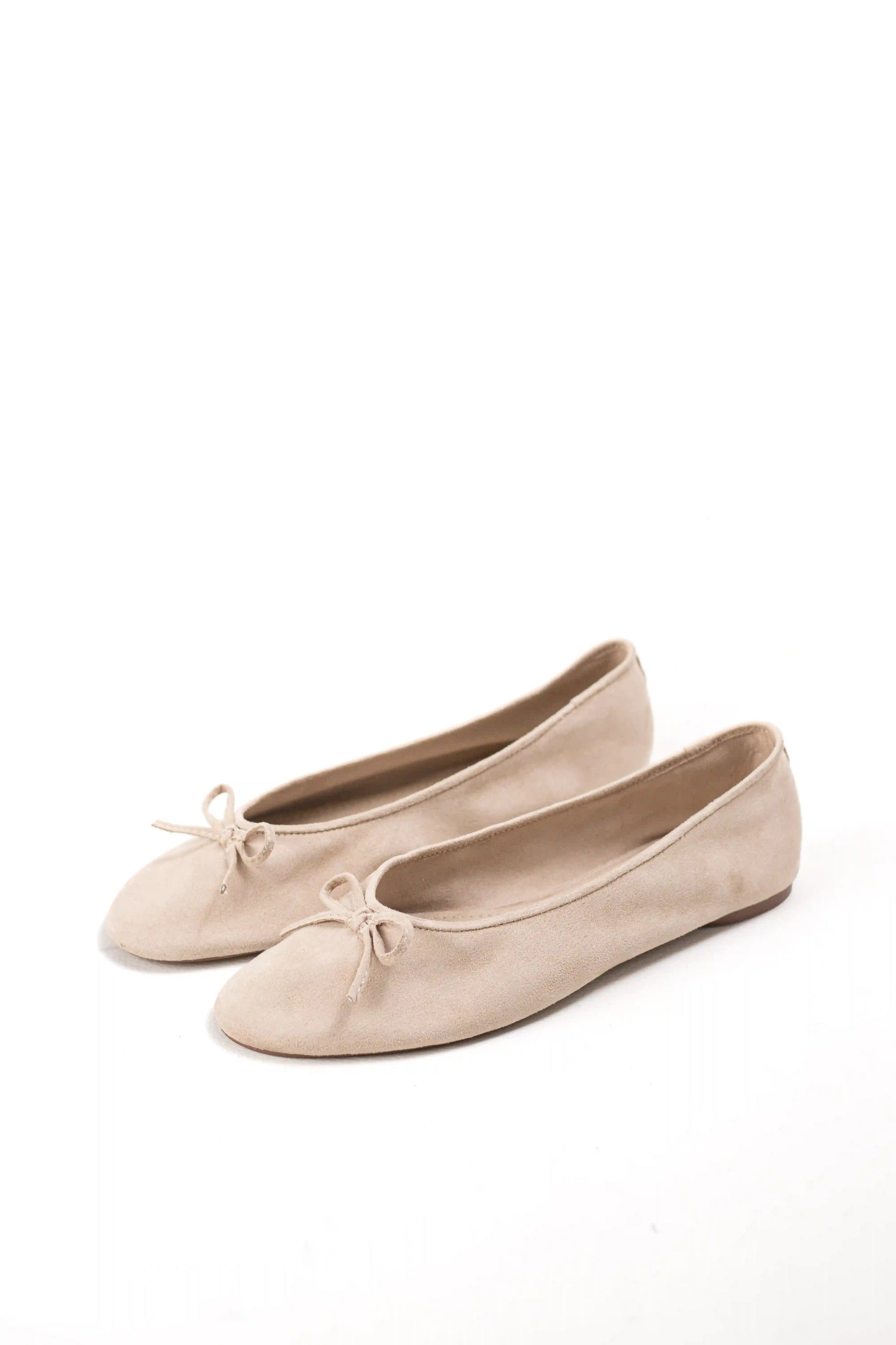 bailarina de ante con punta afilada y lazo decorativo corina color Azul talla 38