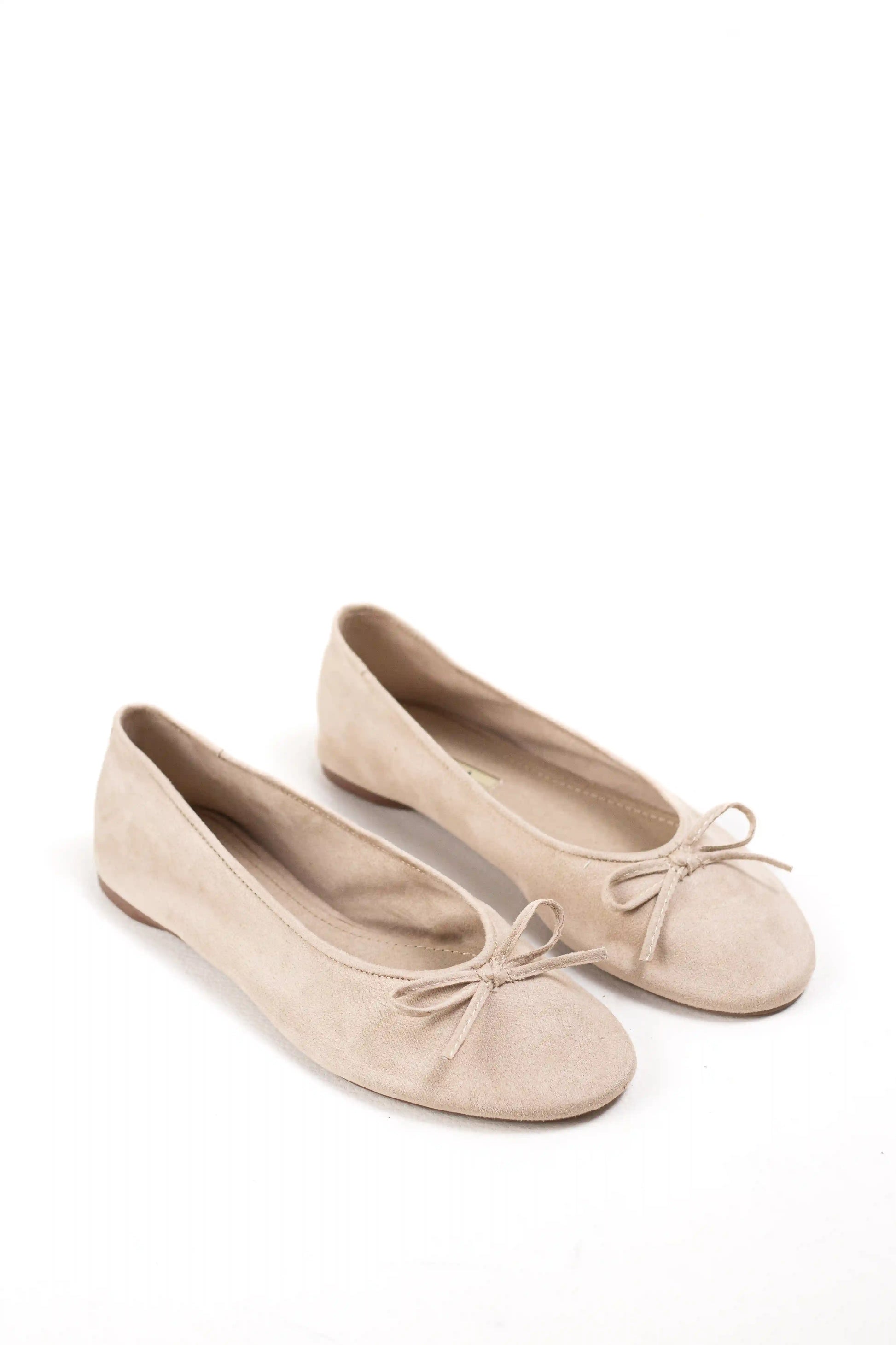 bailarina de ante con punta afilada y lazo decorativo corina color Azul talla 39