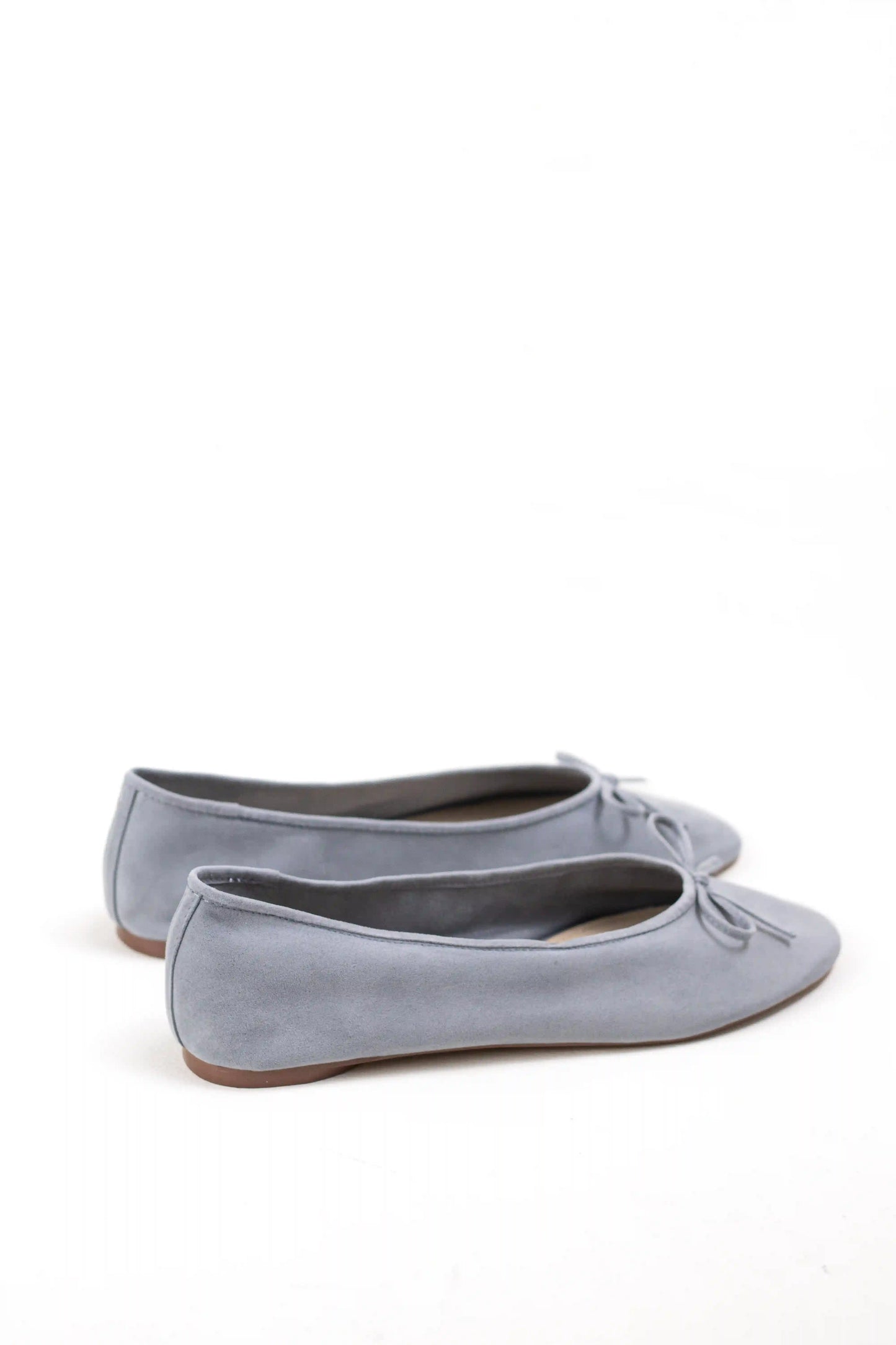 bailarina de ante con punta afilada y lazo decorativo corina color Azul talla 35