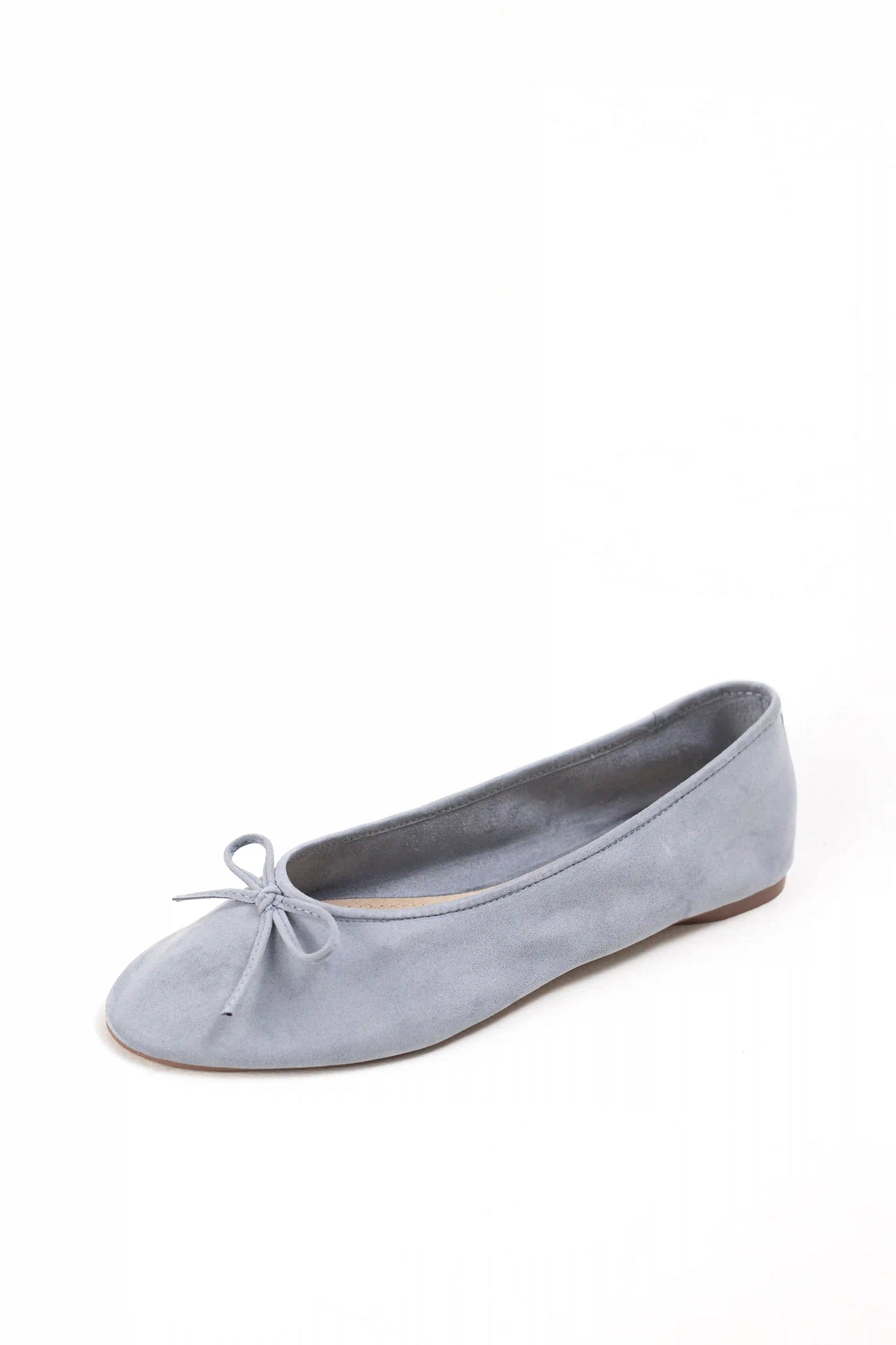 bailarina de ante con punta afilada y lazo decorativo corina color Azul talla 37