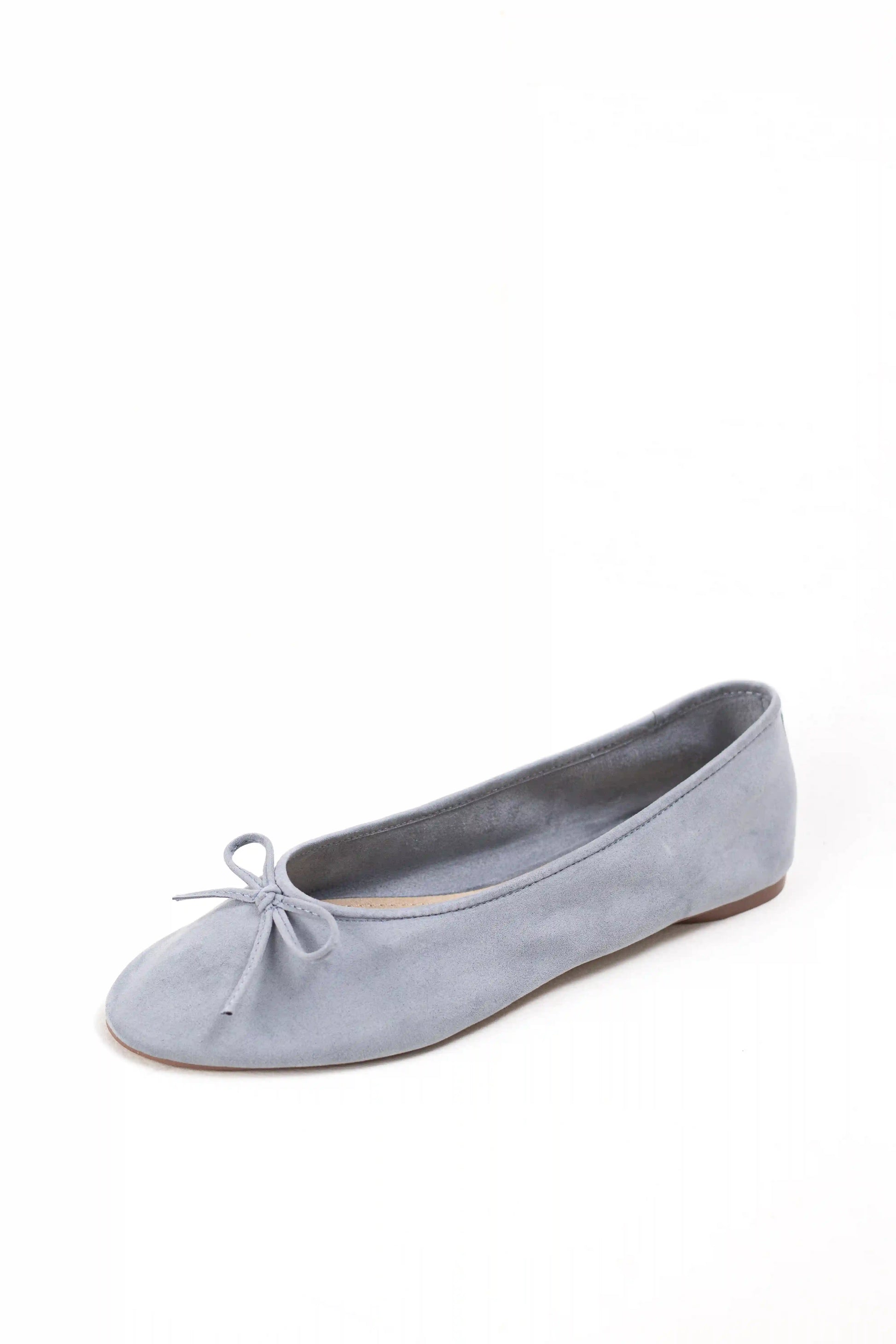 bailarina de ante con punta afilada y lazo decorativo corina color Azul talla 37