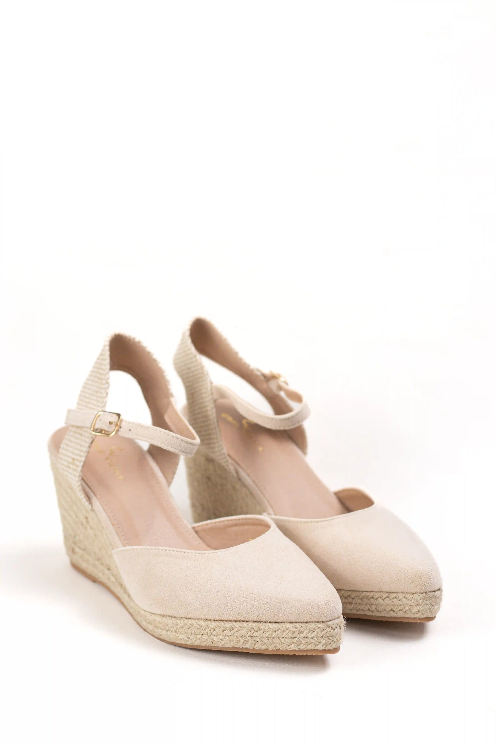 alpargatas de cuna con punta afilada y suela de esparto sandalias elegantes para verano alpargatas color Beige talla 36