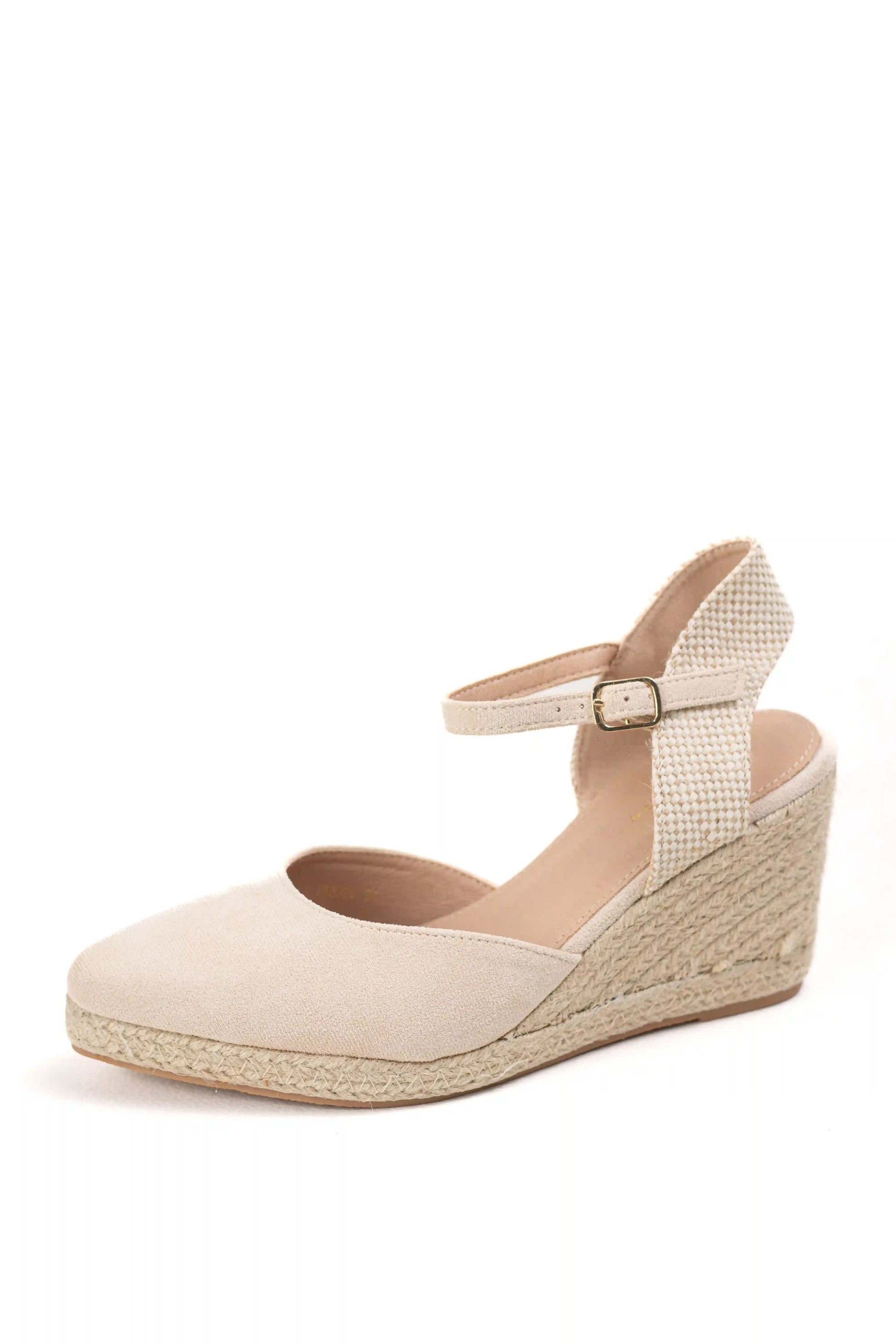 alpargatas de cuna con punta afilada y suela de esparto sandalias elegantes para verano alpargatas color Beige talla 39