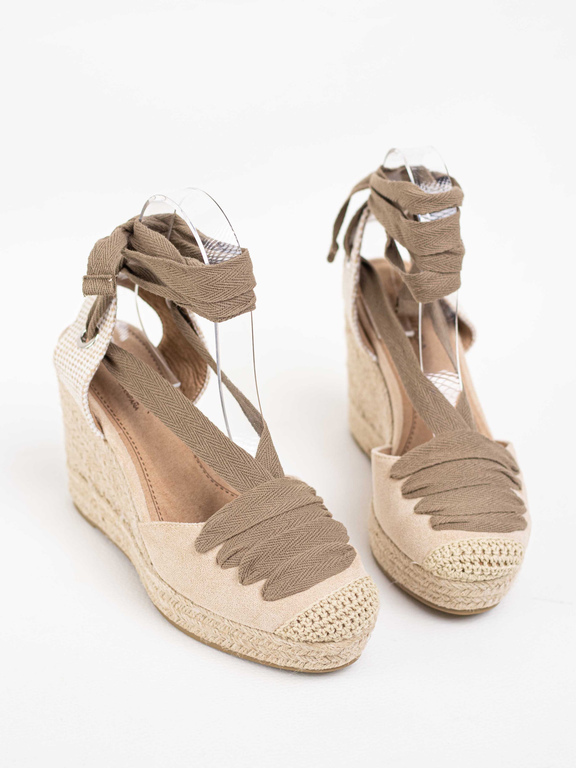 alpargata cuna mujer estilo boho Beige/Verde 36