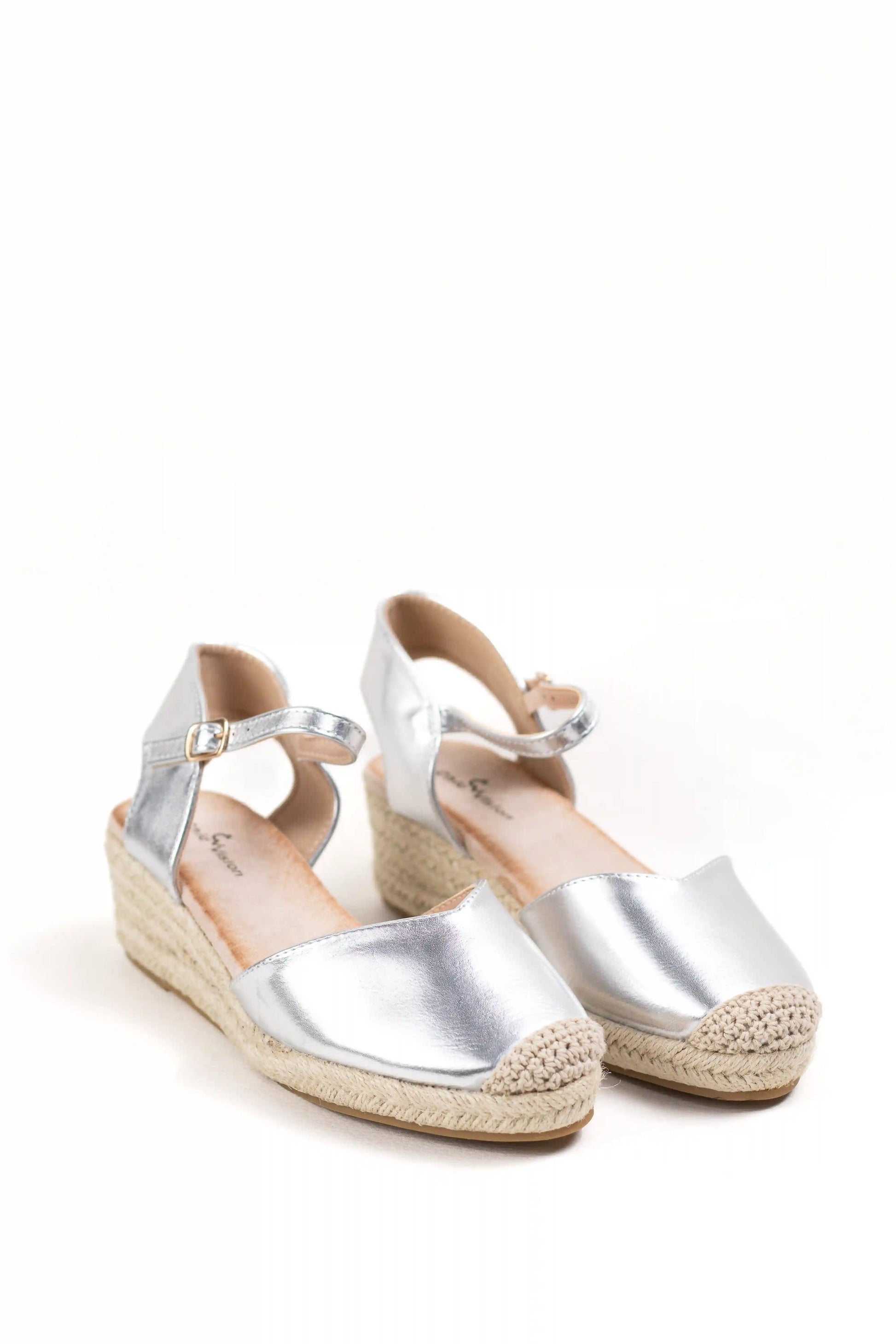 alpargatas de cuna baja con plataforma de rafia con pulsera ajustable y suela trenzada alpargatas color Negras talla 40