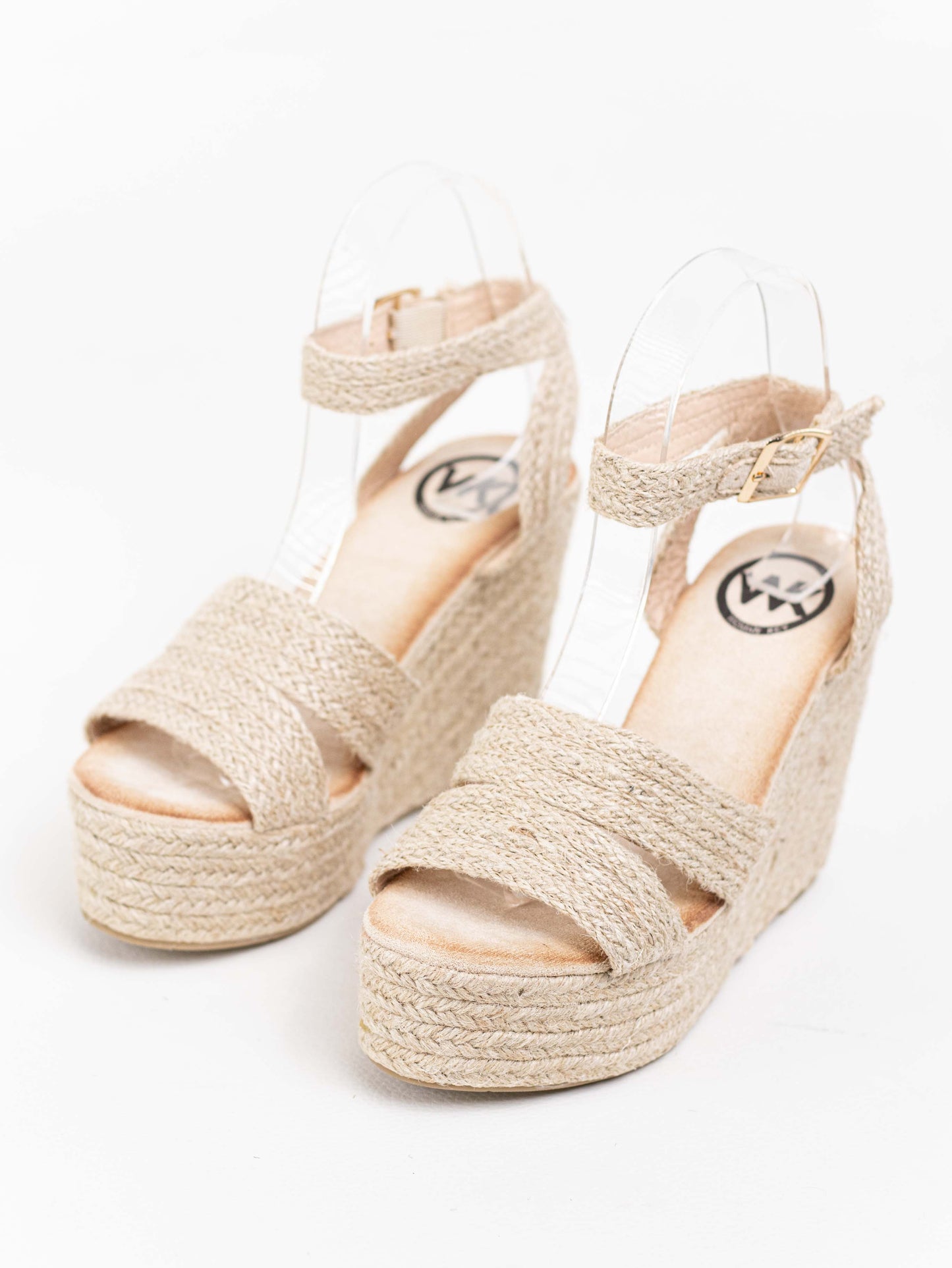 sandalias cunas altas espartos natural Beige 37