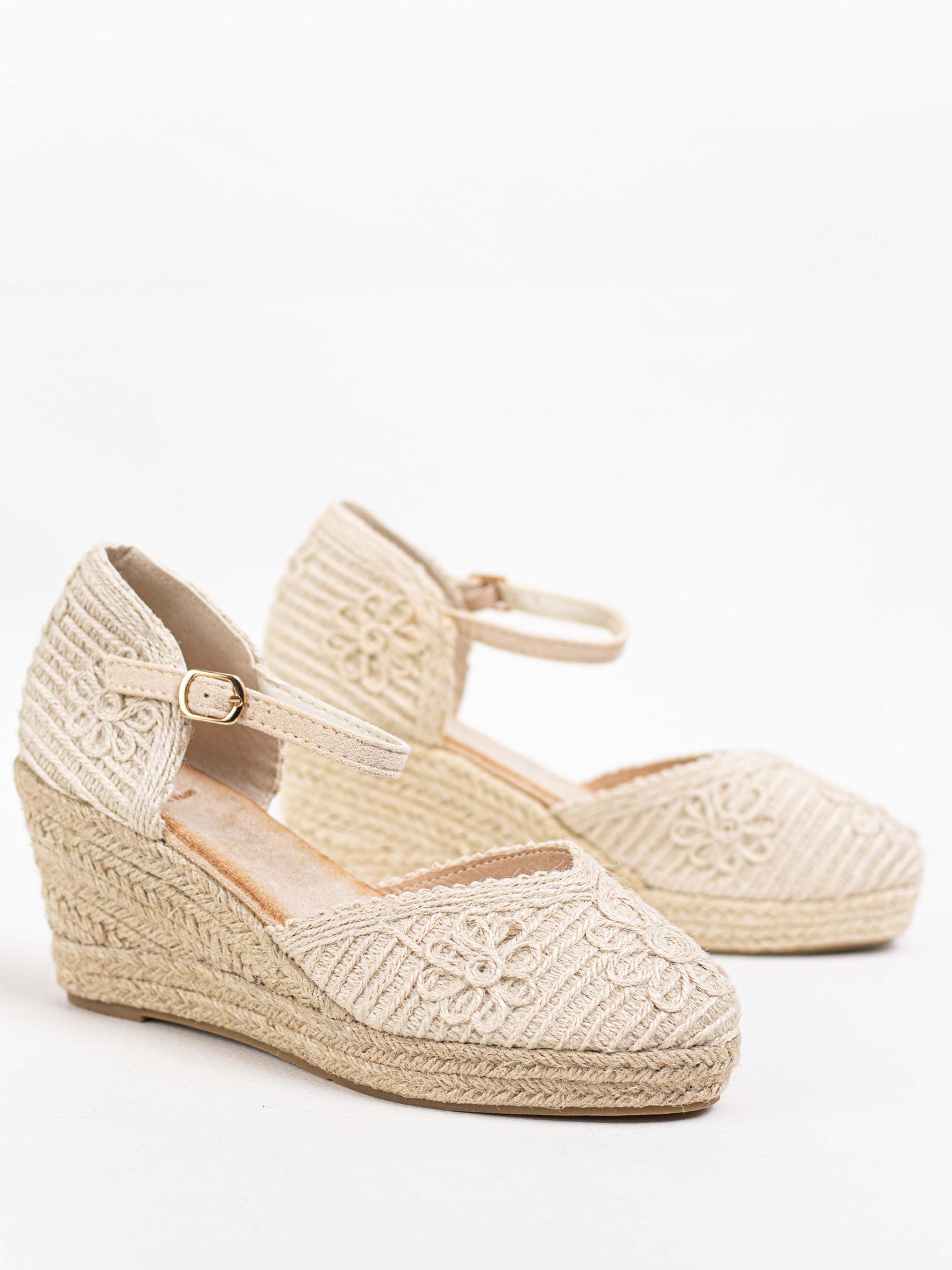 alpargatas cunas crochet Beige 41