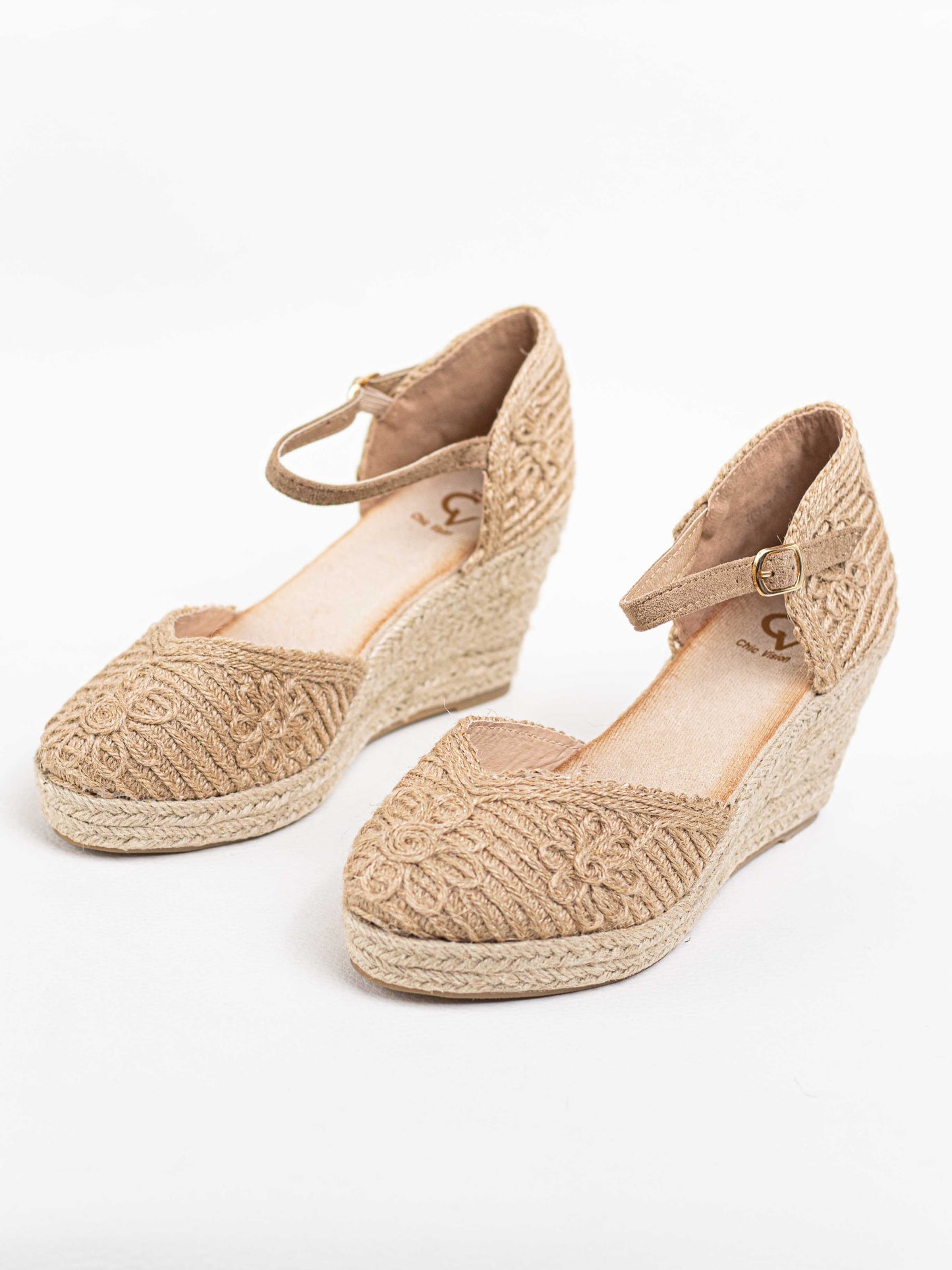 alpargatas cunas crochet Khaki 40