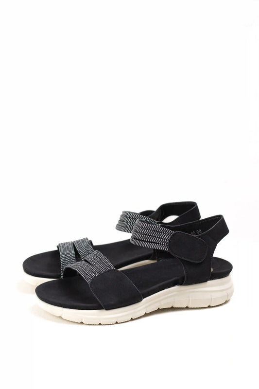 sandalias deportivas con plantilla acolchada cierre velcro diseno ligero y versatil color Azul marino talla 40