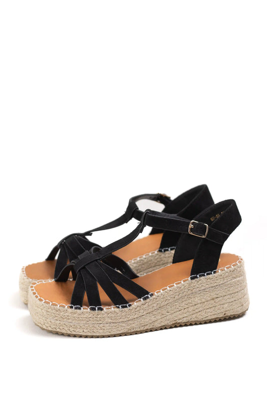 sandalias de plataforma con cuna de esparto y tiras cruzadas comodidad y estilo para verano color Beige talla 41