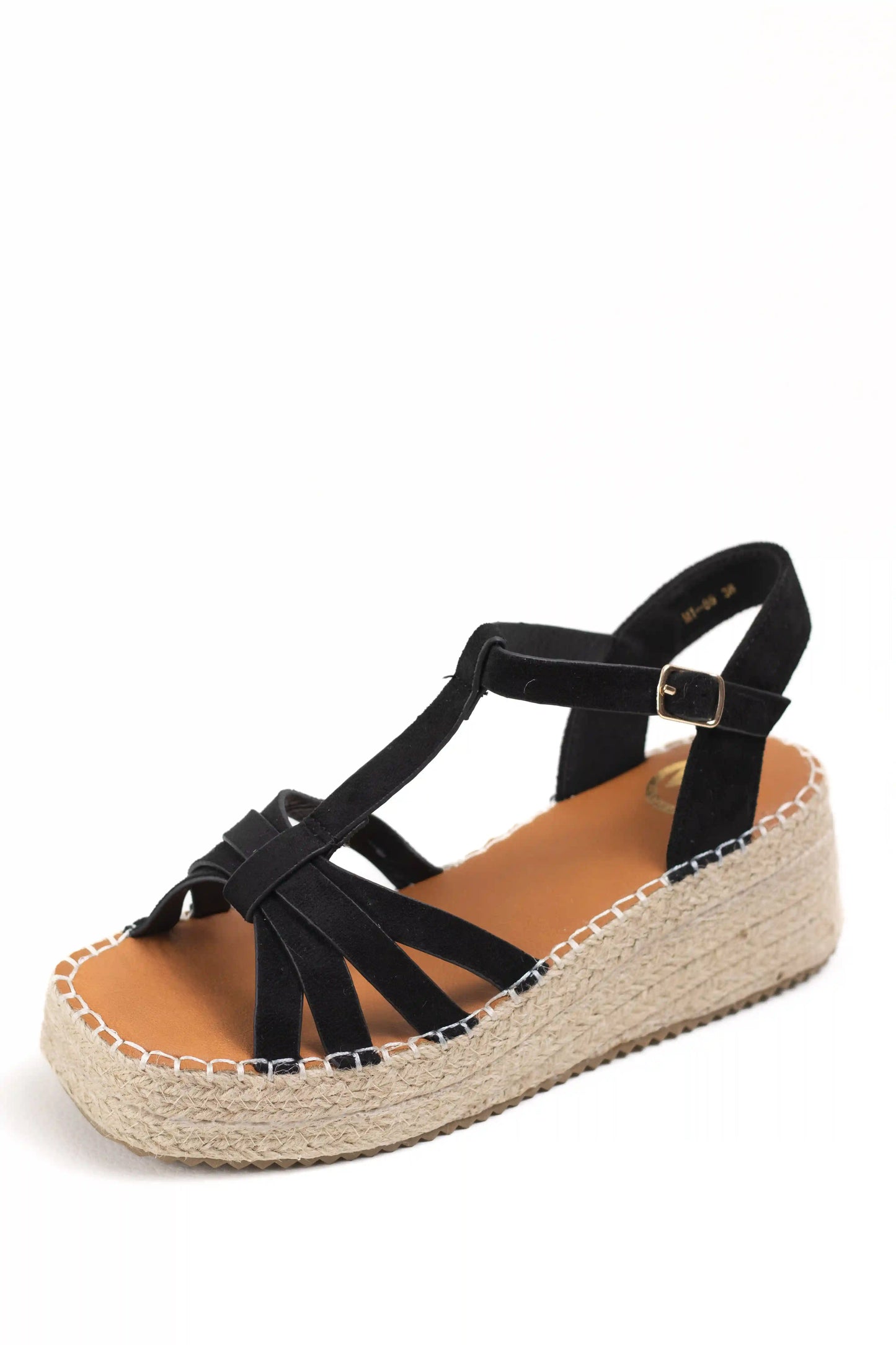 sandalias de plataforma con cuna de esparto y tiras cruzadas comodidad y estilo para verano color Kaki talla 39