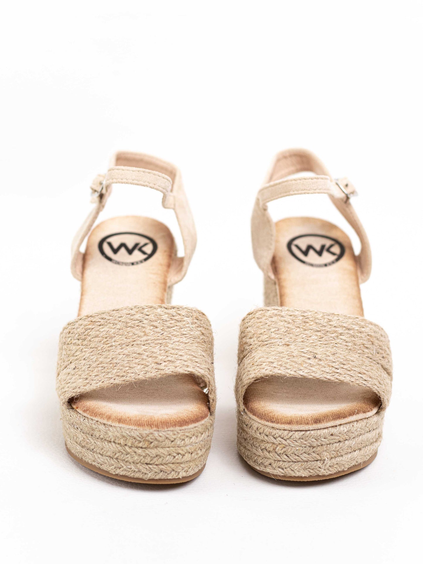 sandalias cunas altas con plataforma espartos natural Beige 40