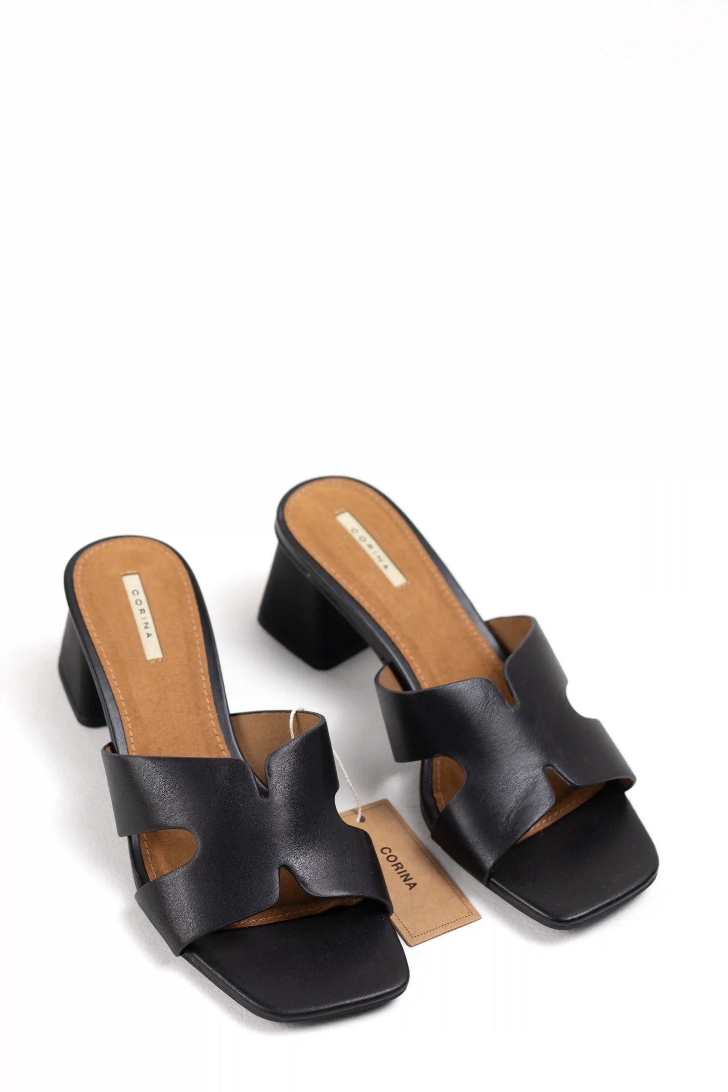 sandalias mule de tacon bajo cuadrado comodidad y estilo minimalista color Negro talla 37