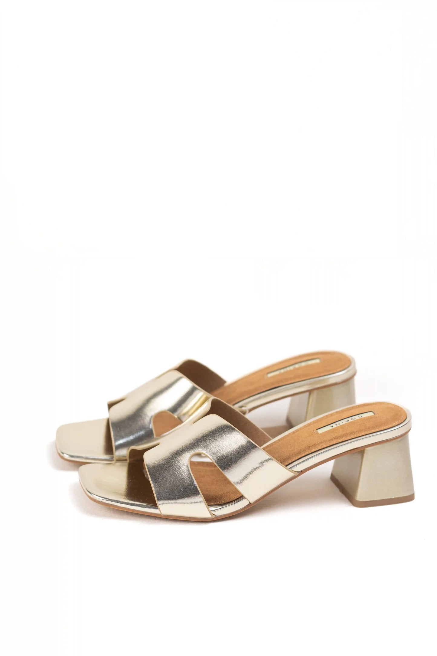 sandalias mule de tacon bajo cuadrado comodidad y estilo minimalista color Cuero talla 39