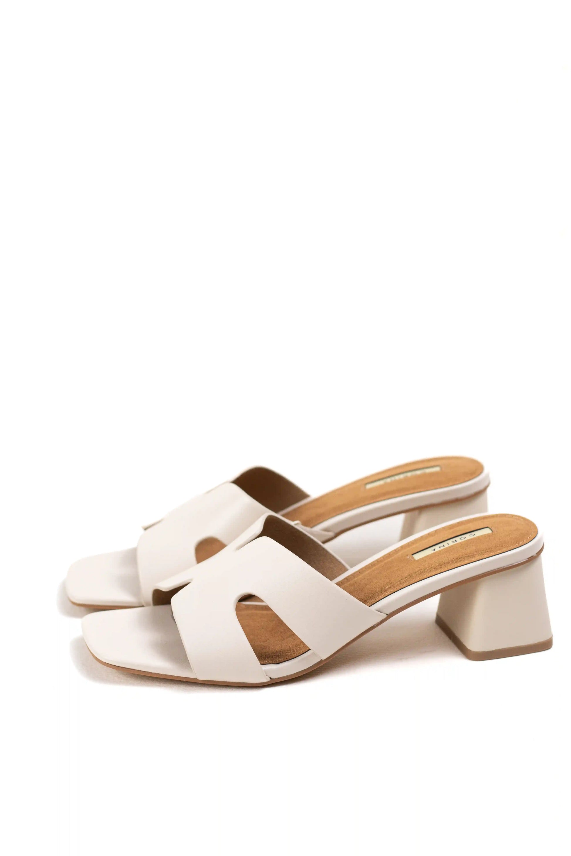 sandalias mule de tacon bajo cuadrado comodidad y estilo minimalista color Beige talla 36
