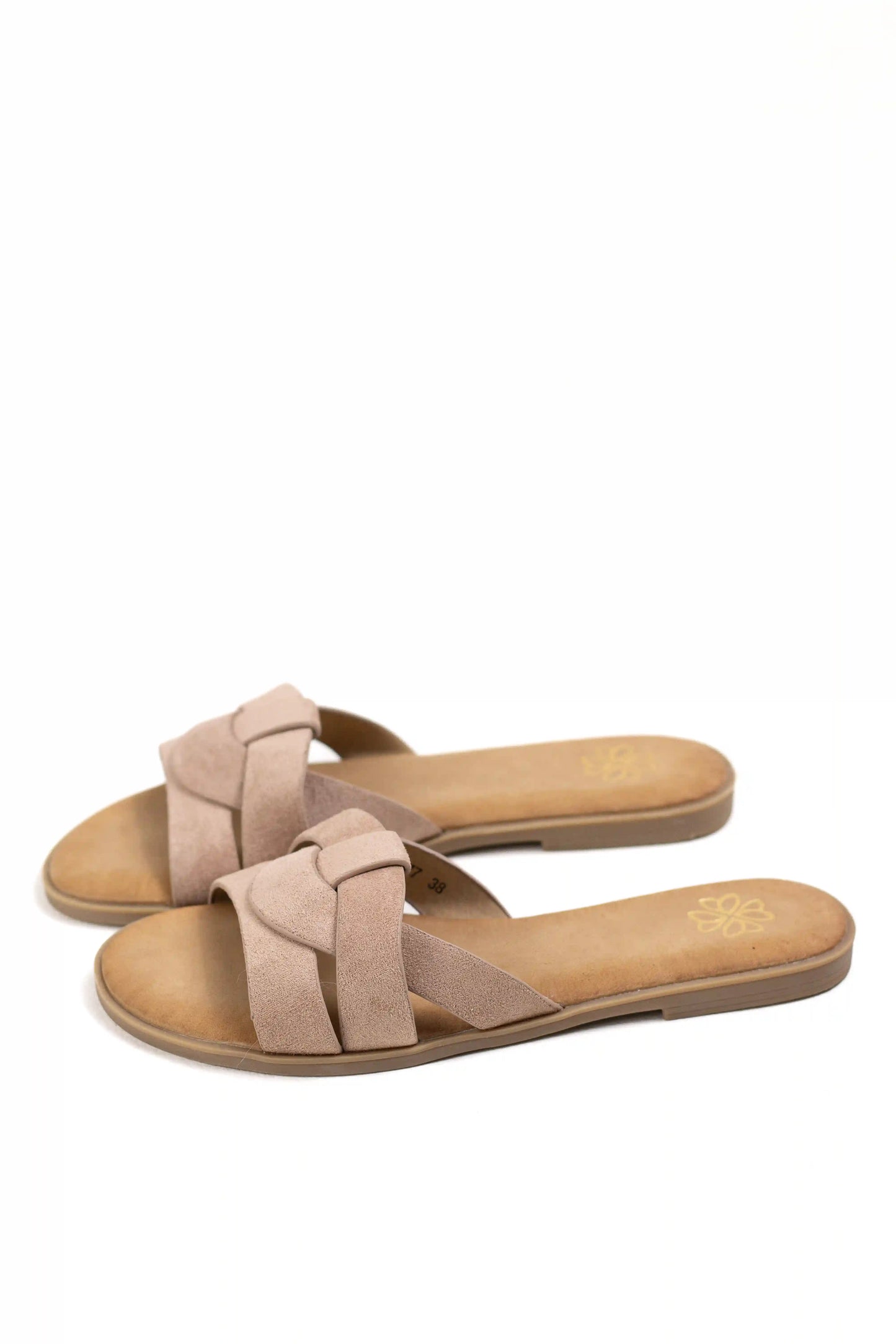 sandalias planas con plantilla acolchada diseno entrelazado comodas y versatiles para el verano color Kaki talla 36