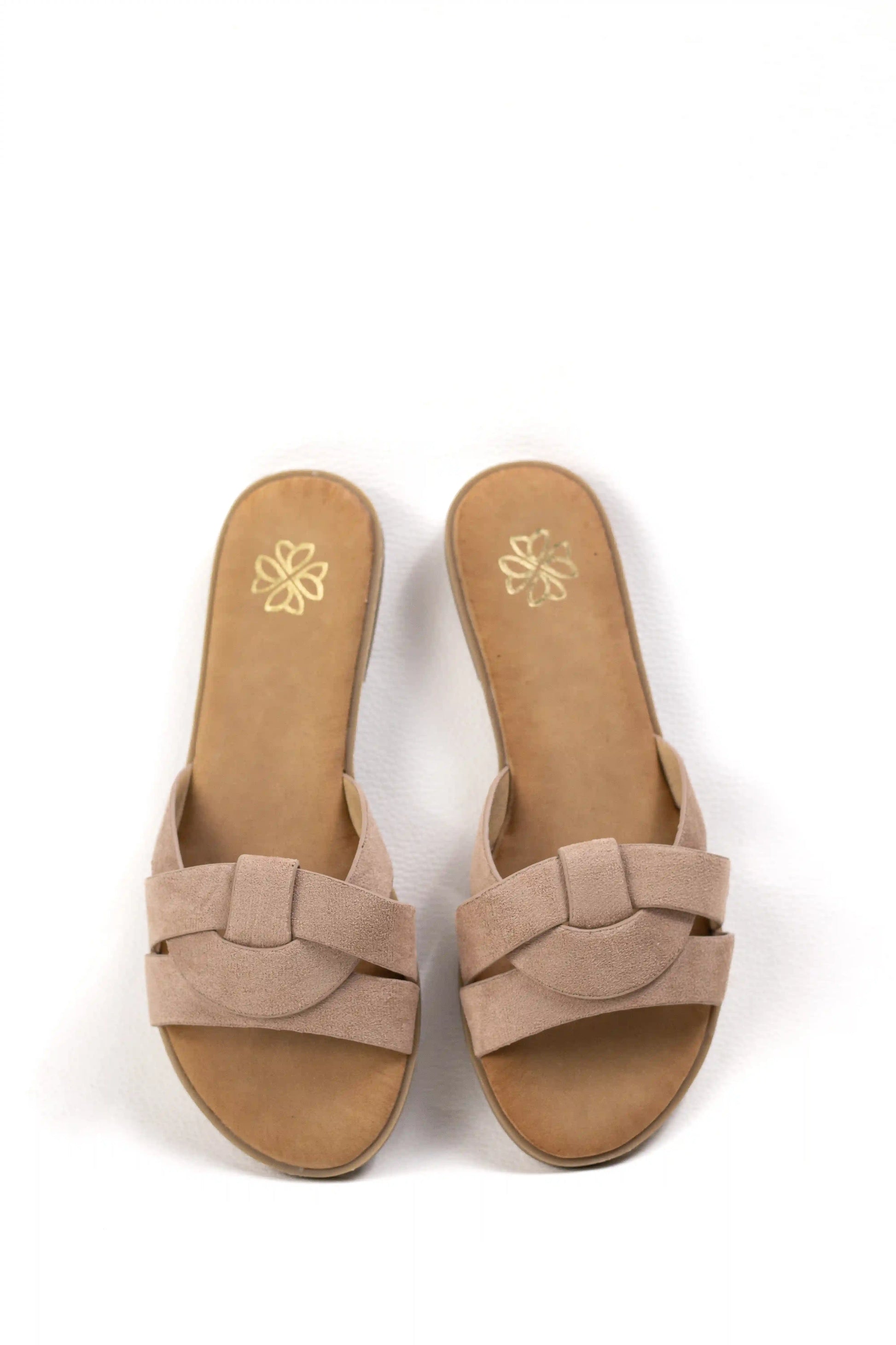 sandalias planas con plantilla acolchada diseno entrelazado comodas y versatiles para el verano color Kaki talla 37