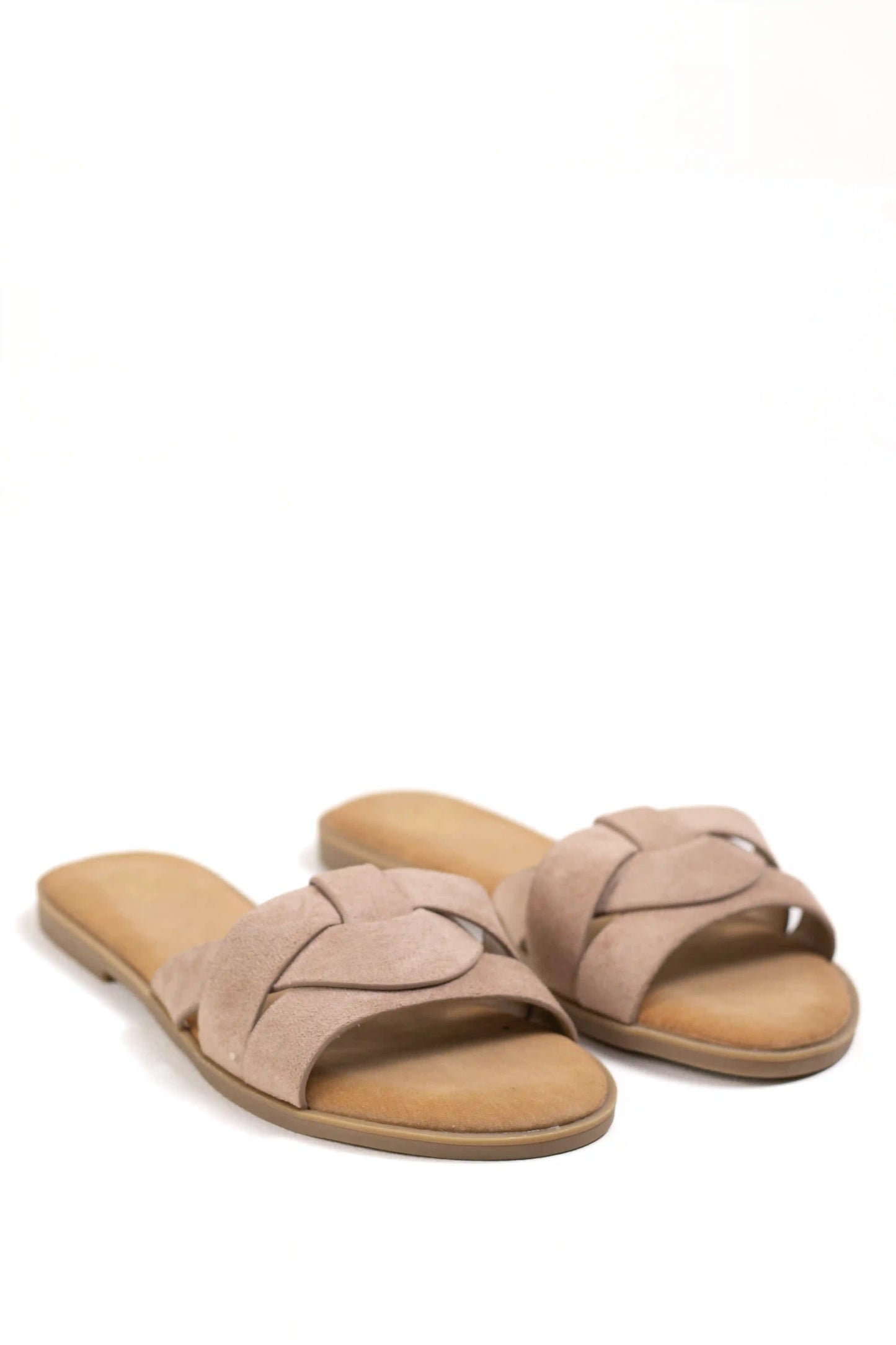 sandalias planas con plantilla acolchada diseno entrelazado comodas y versatiles para el verano color Kaki talla 38