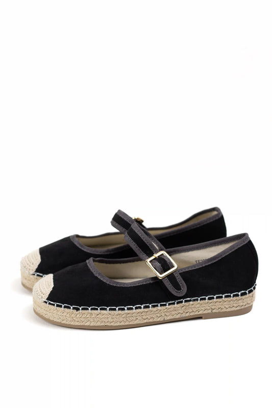 alpargatas con plataforma de yute y pulsera ajustable color Khaki talla 36