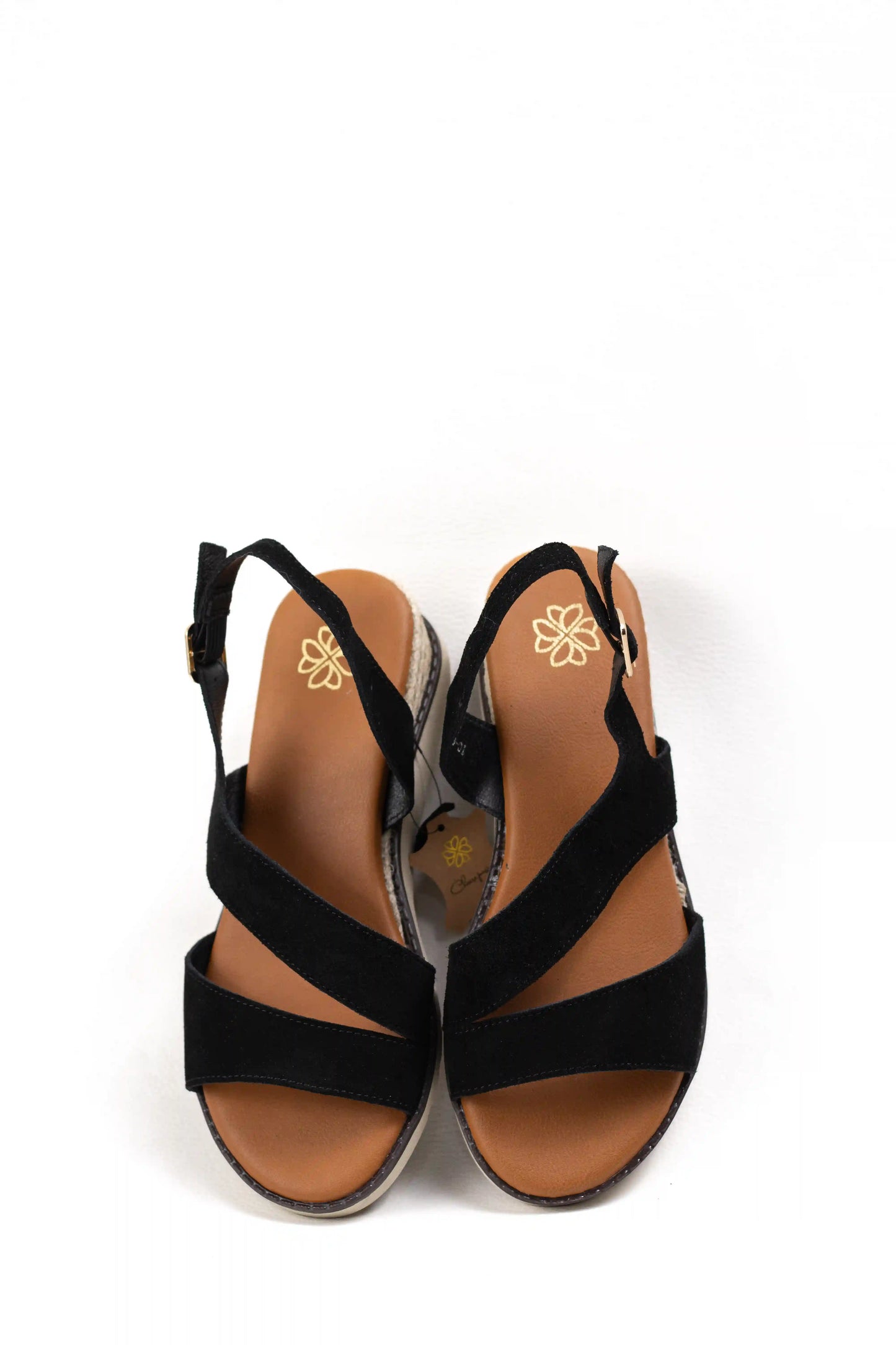 sandalias de piel con cuna y tiras cruzadas suela antideslizante y hebilla ajustable color Kaki talla 41