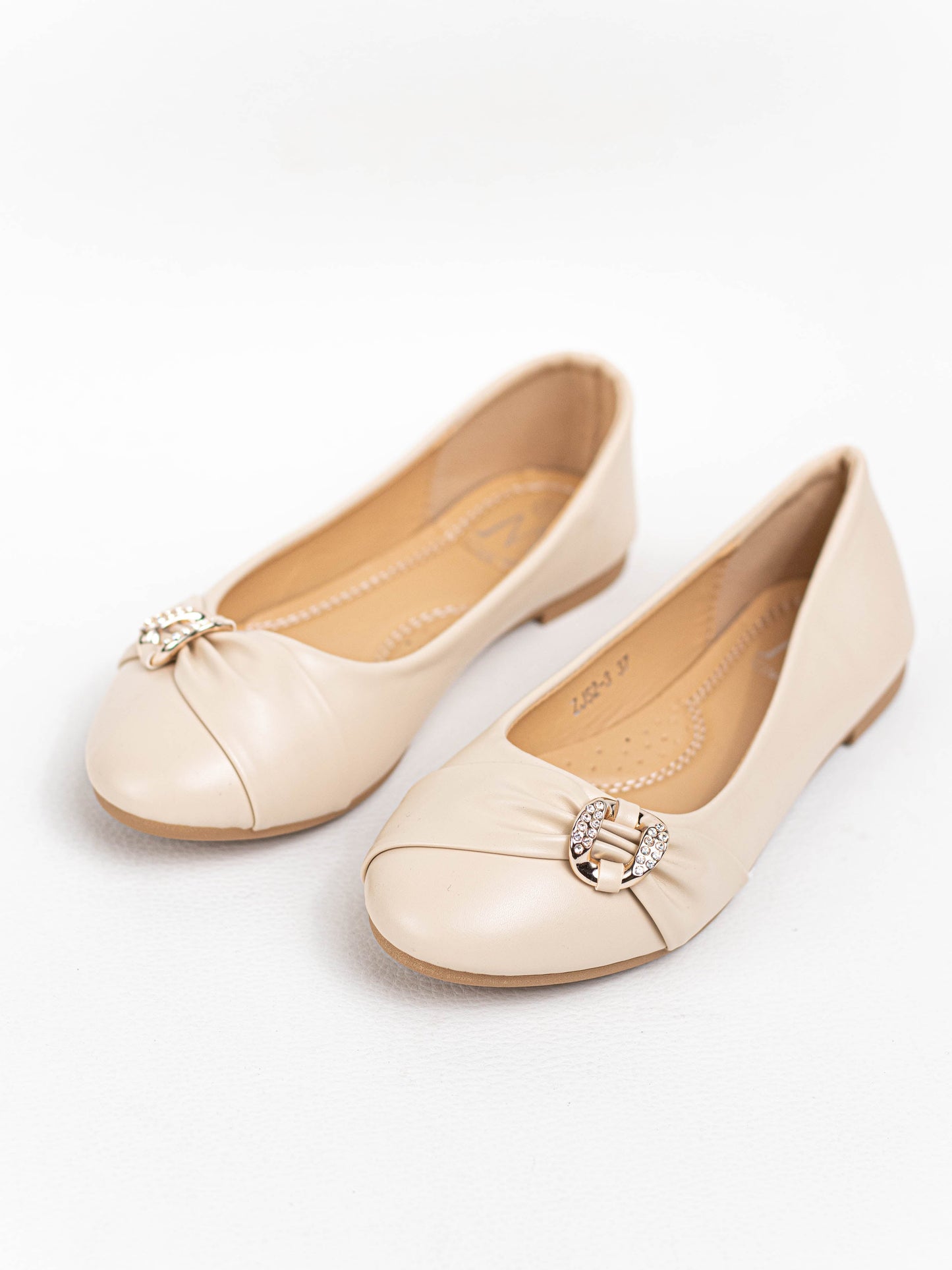 bailarinas planas diseno nudo Beige 39