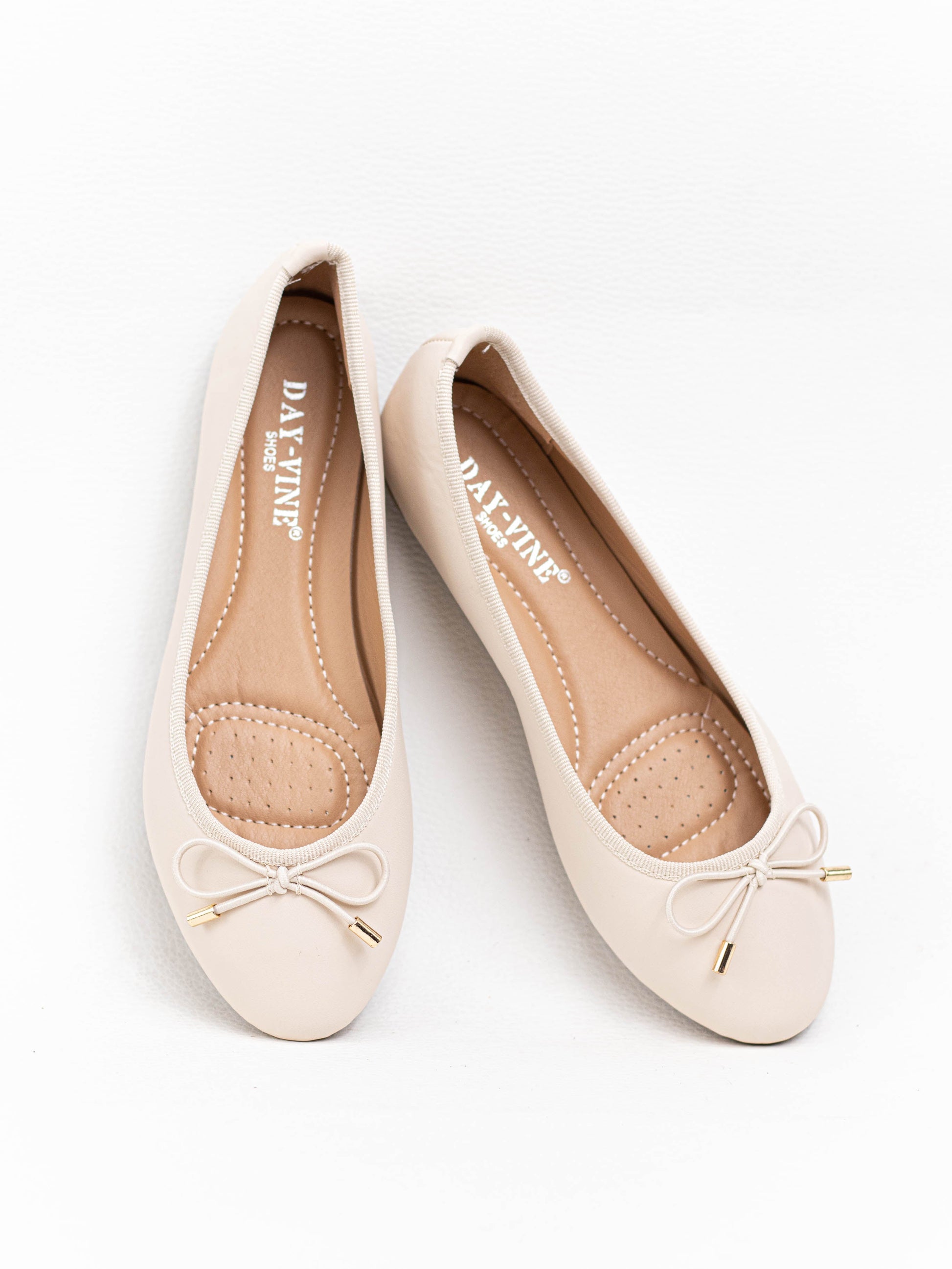 bailarinas planas con lazo Beige 38