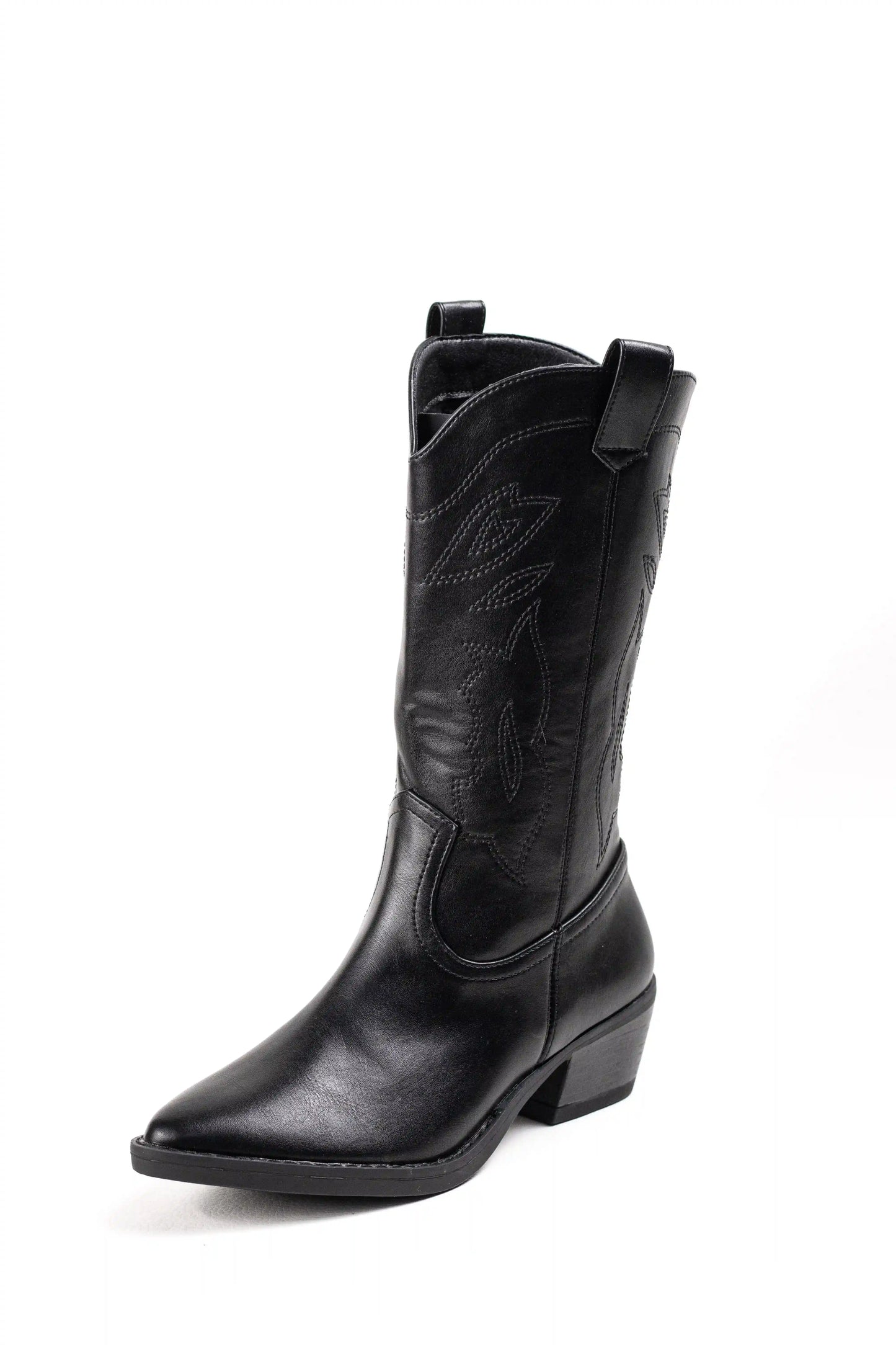 Botas camperas estilo cowboy de mujer con tacón bajo y bordados  western