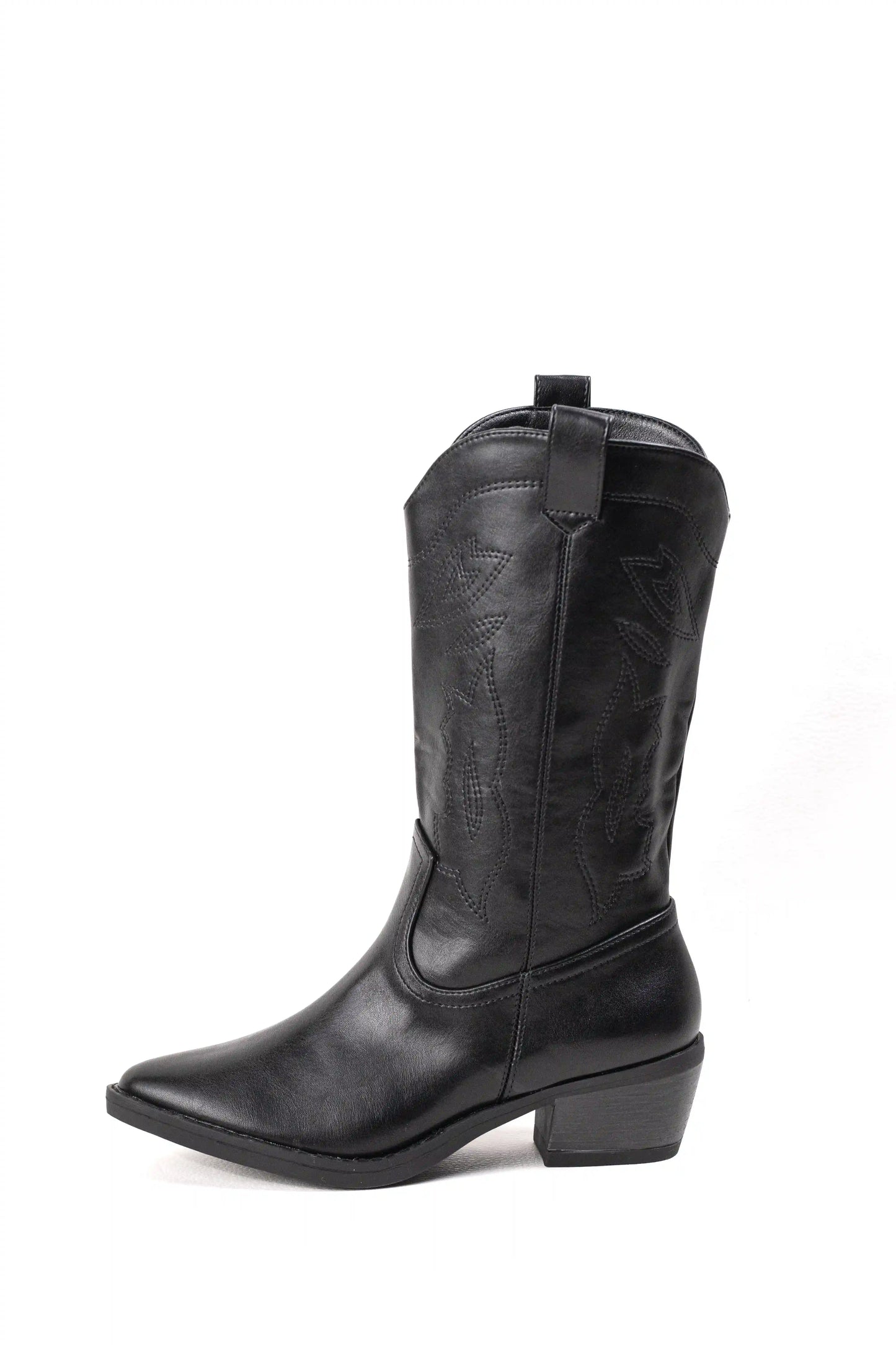 Botas camperas estilo cowboy de mujer con tacón bajo y bordados  western