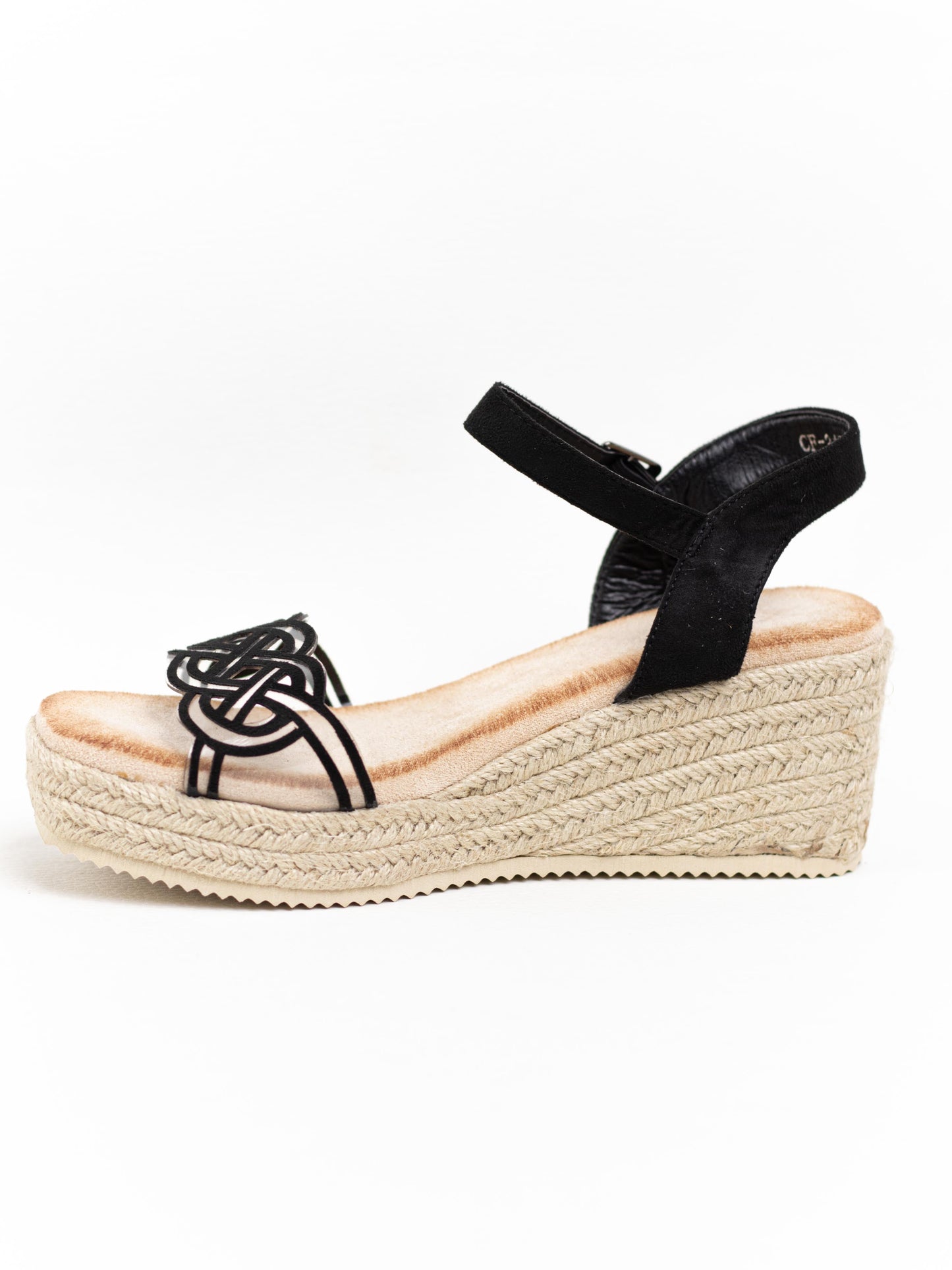 sandalias cunas pvc con hebilla