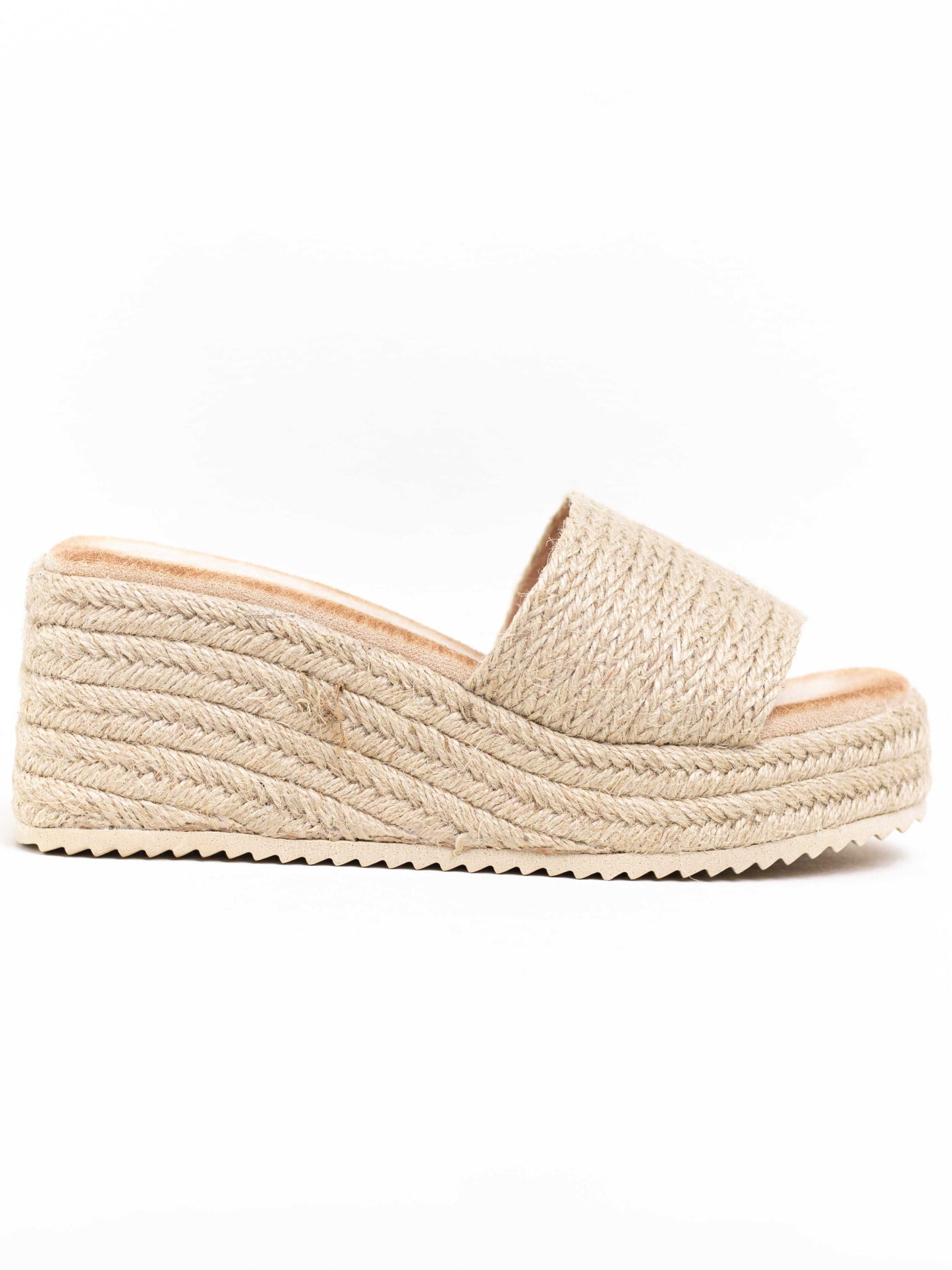 sandalias cunas plataforma yute Beige 41