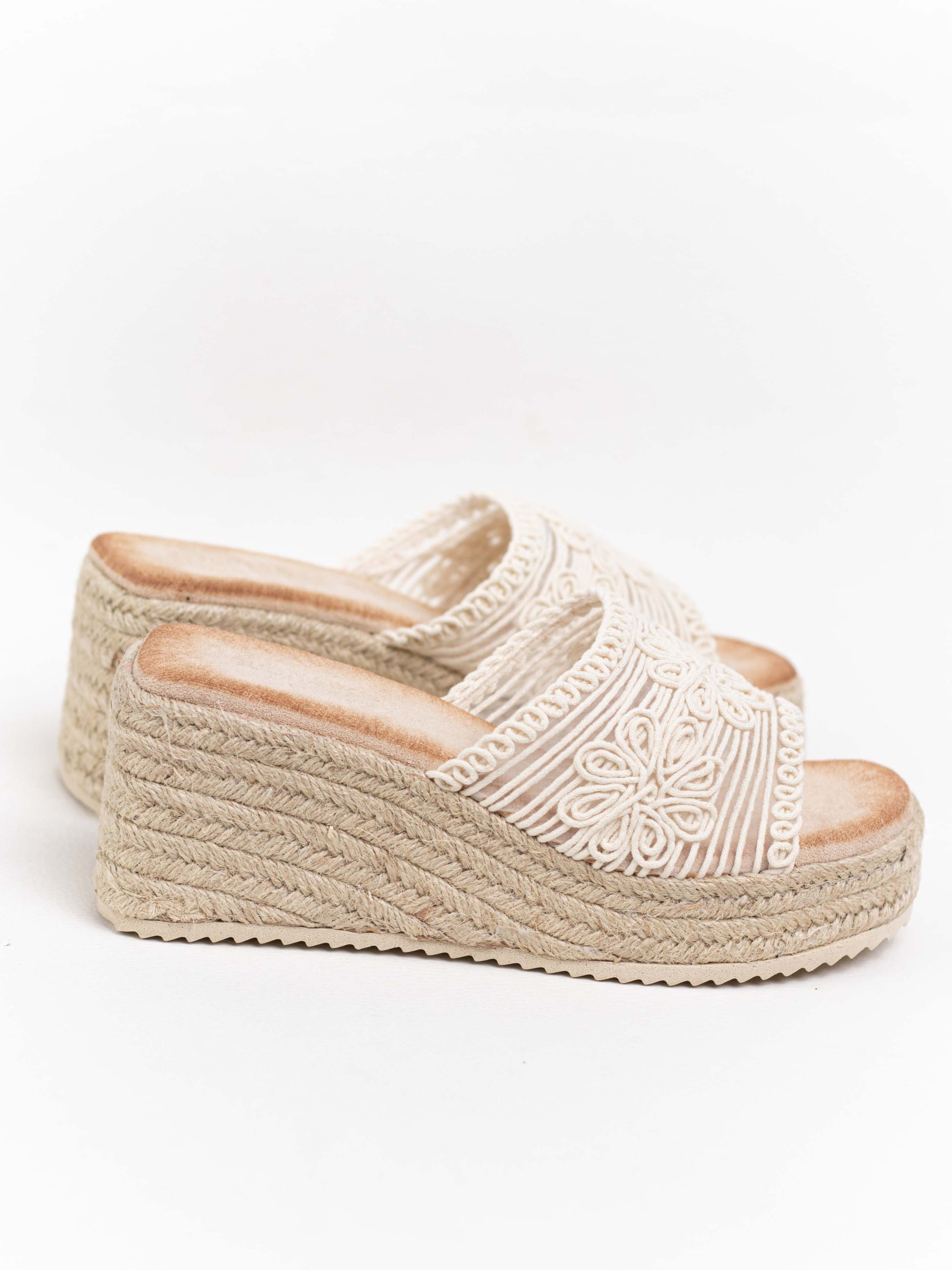 sandalias cunas plataforma yute diseno crochet