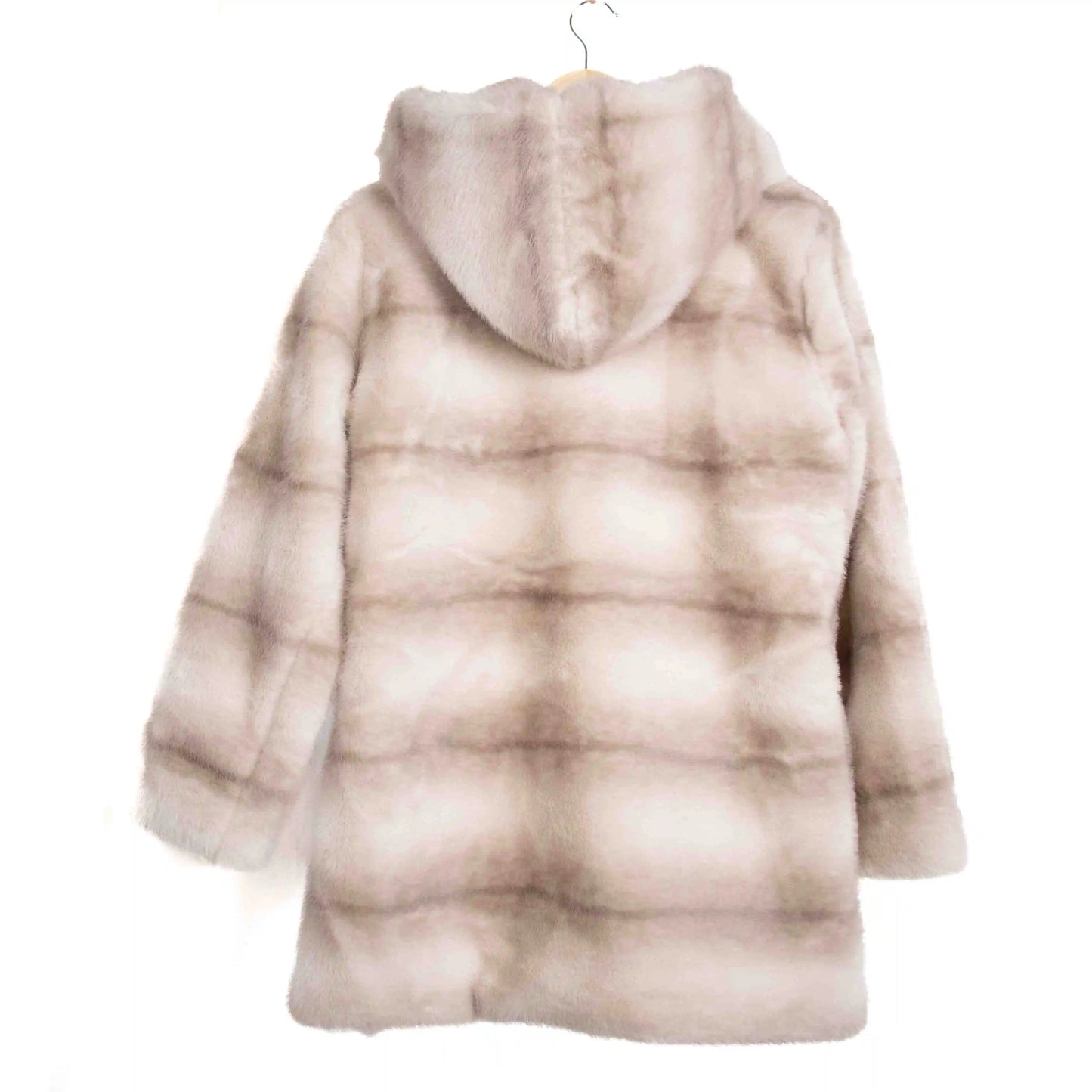 Abrigo de pelo sintético con cinturón y diseño elegante para invierno