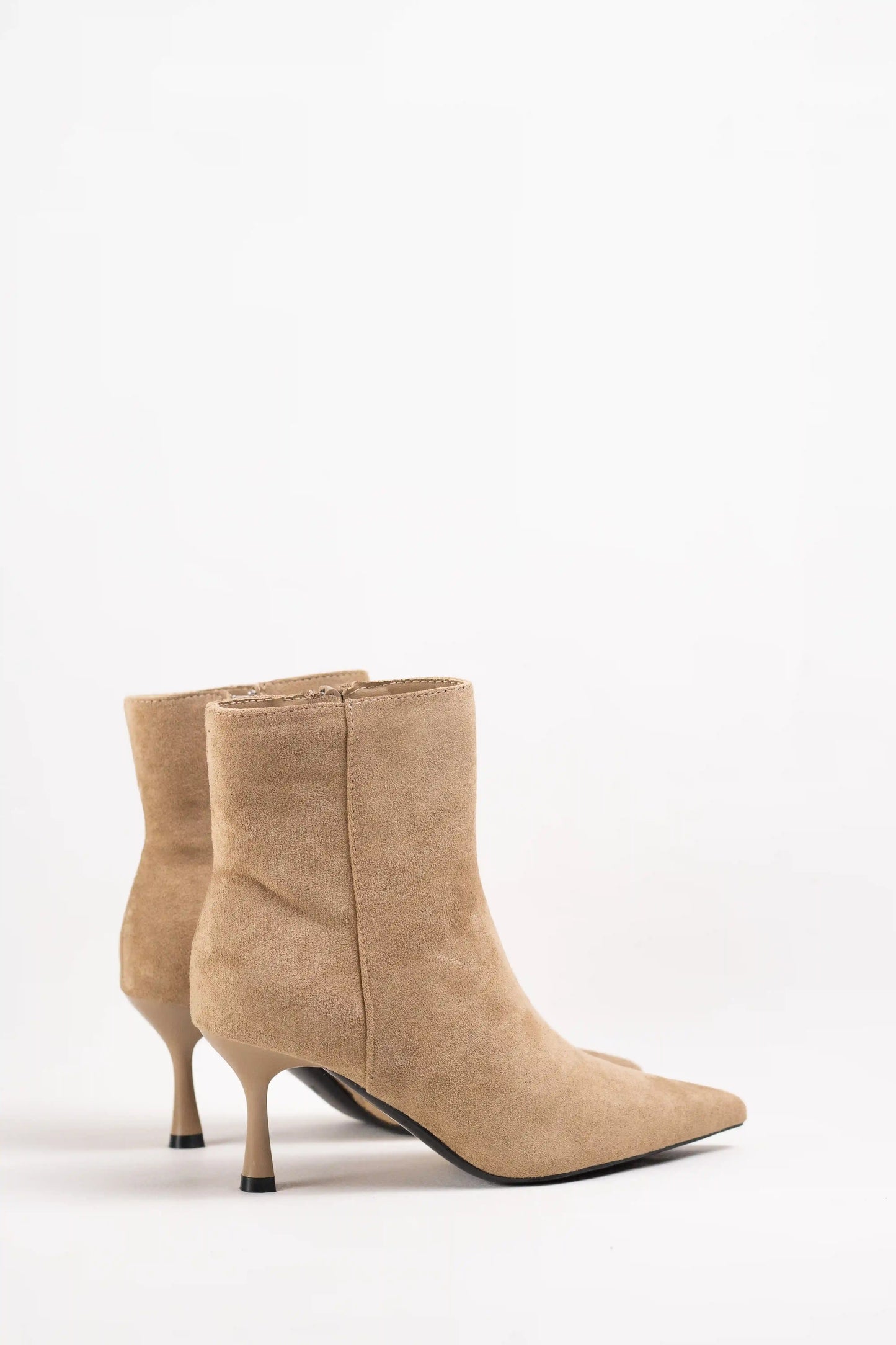 botines mujer tacon fino de aguja y punta fina elegante Khaki 38