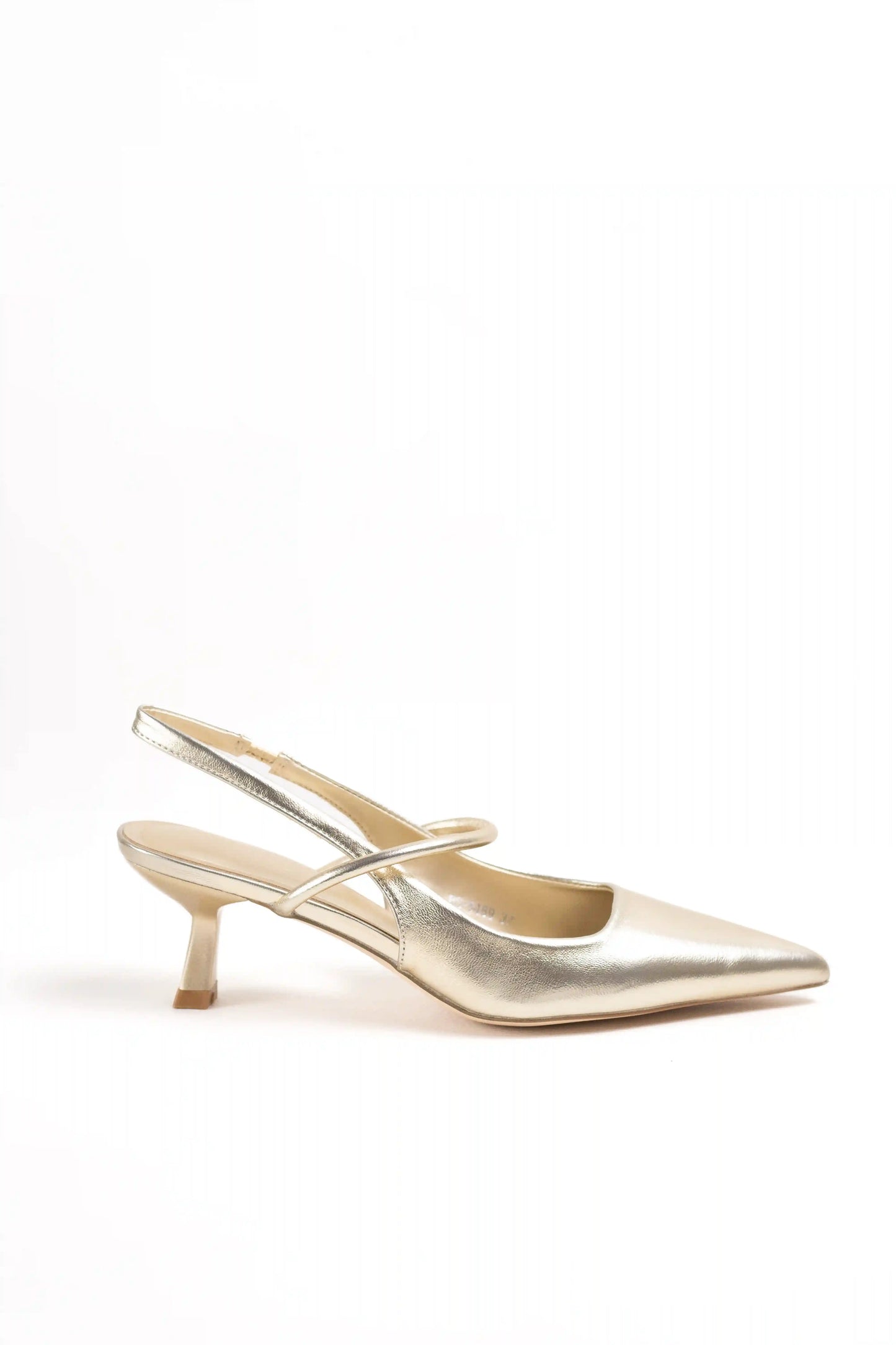 Zapatos de Tacón de Aguja con Tiras Cruzadas y Acabado Metalizado